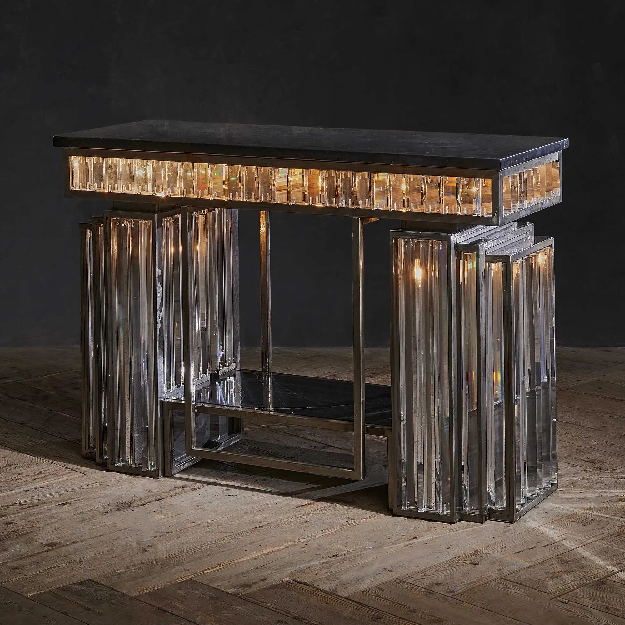 Timothy Oulton Rex Console Table - Neutral, Marble