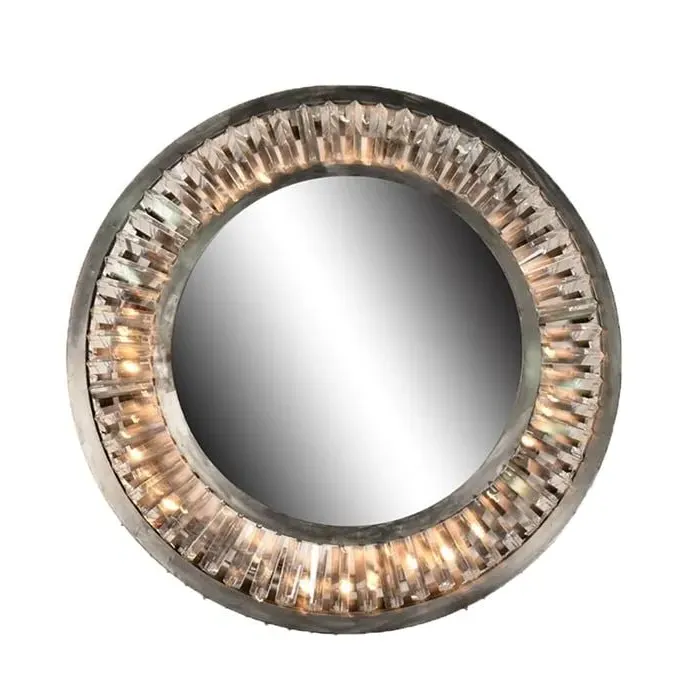 Timothy Oulton Rex Round Wall Mirror - Metal