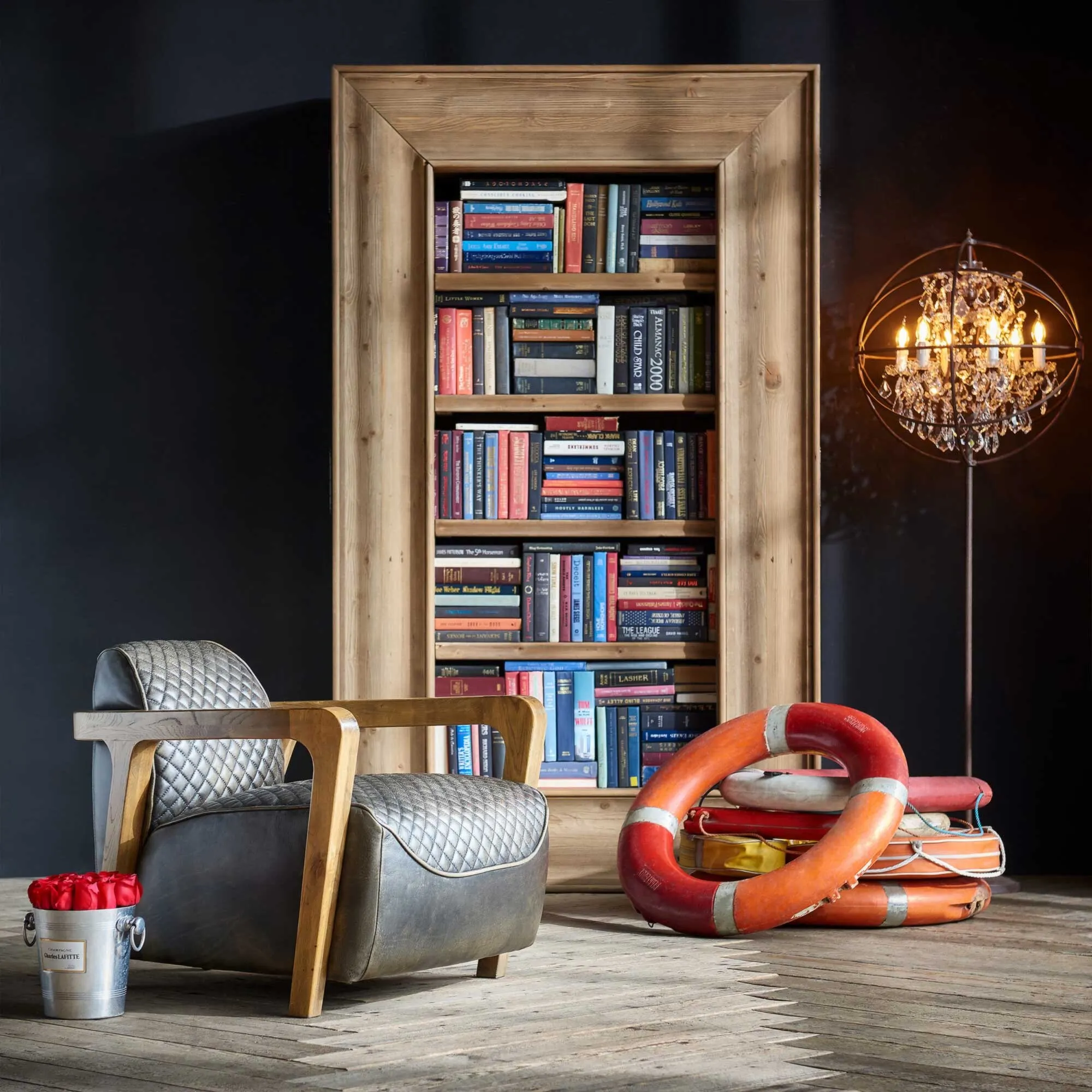 Timothy Oulton Ridge Bookcase - Brown, Timber