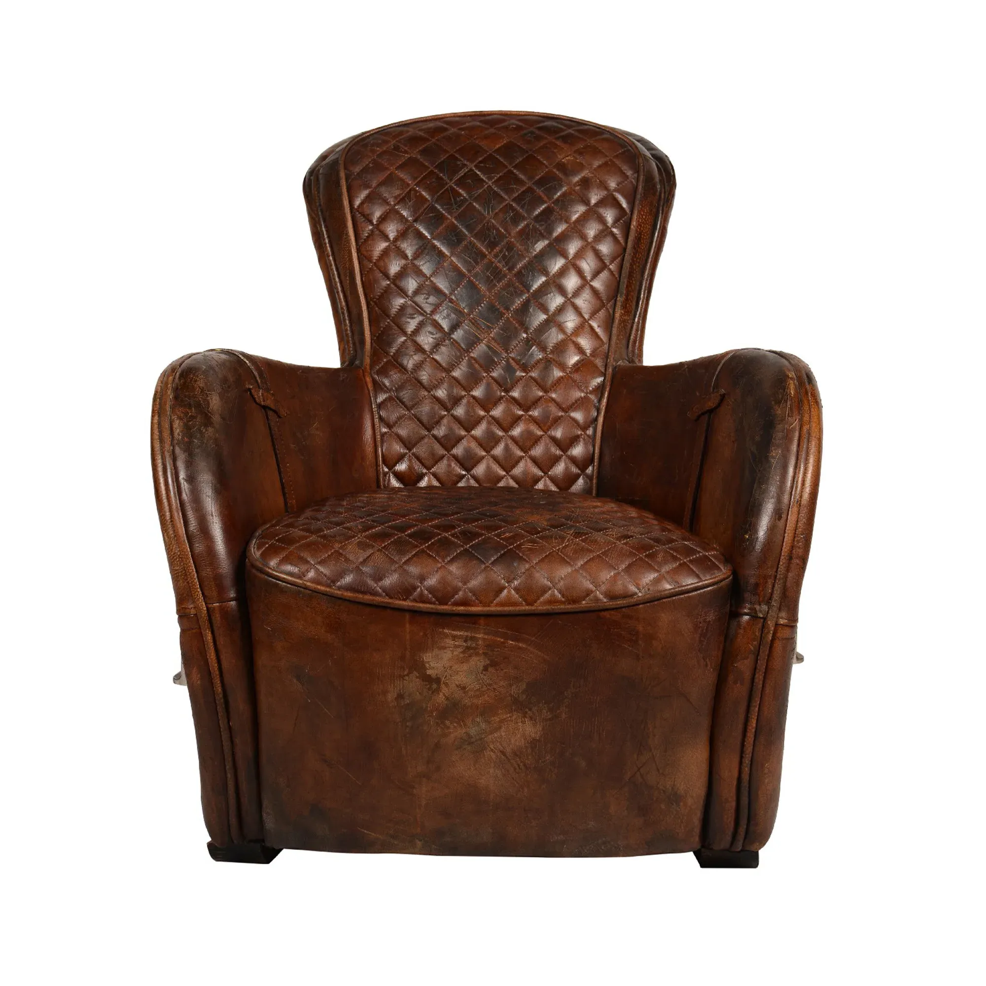 Timothy Oulton Saddle Highback Chair - Brown, Leather