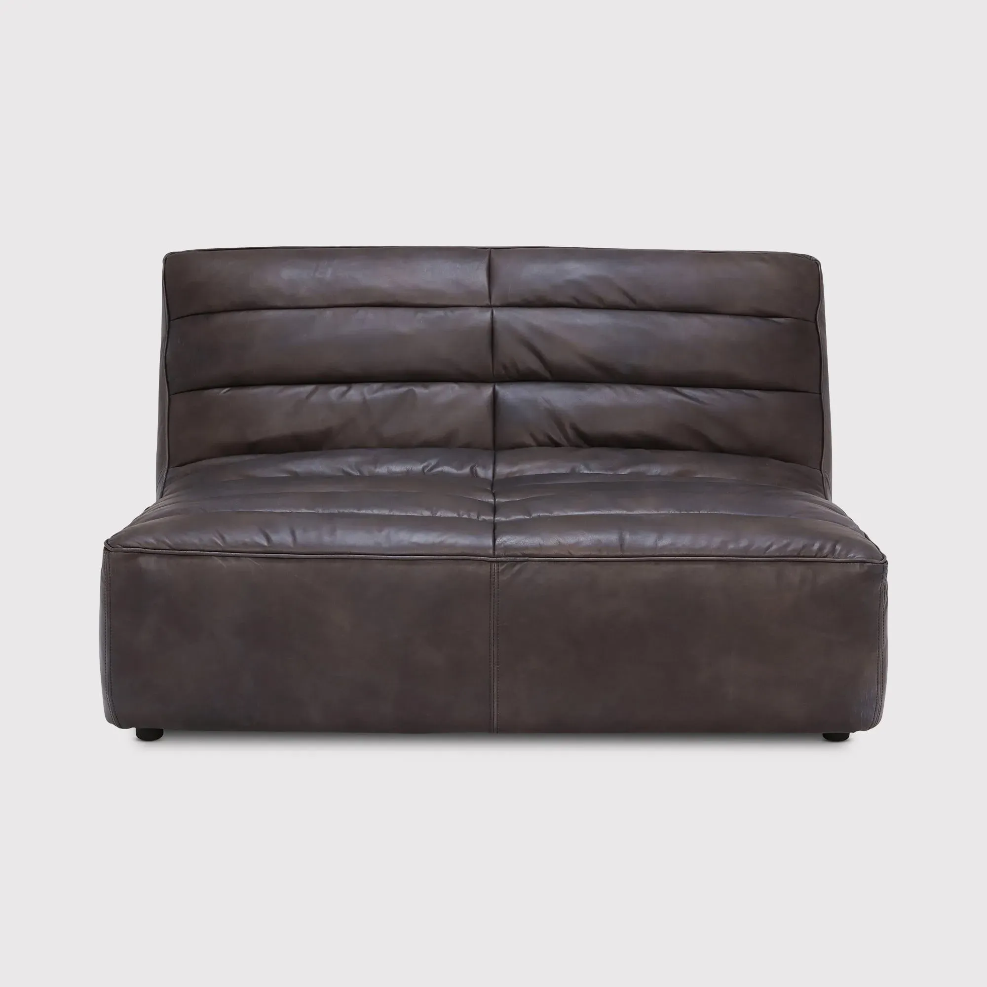 Timothy Oulton Shabby 2-Seater Modular Sofa - Black, Leather