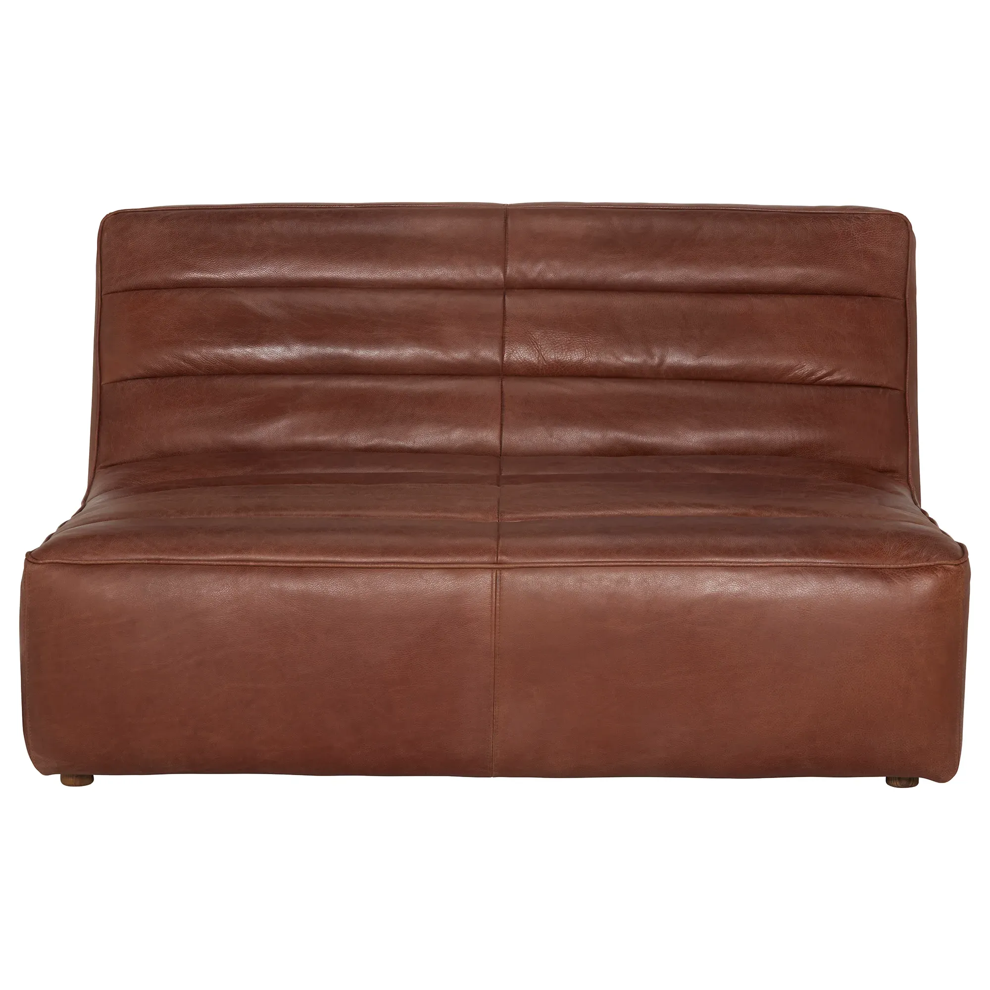 Timothy Oulton Shabby 2-Seater Modular Sofa - Brown, Leather