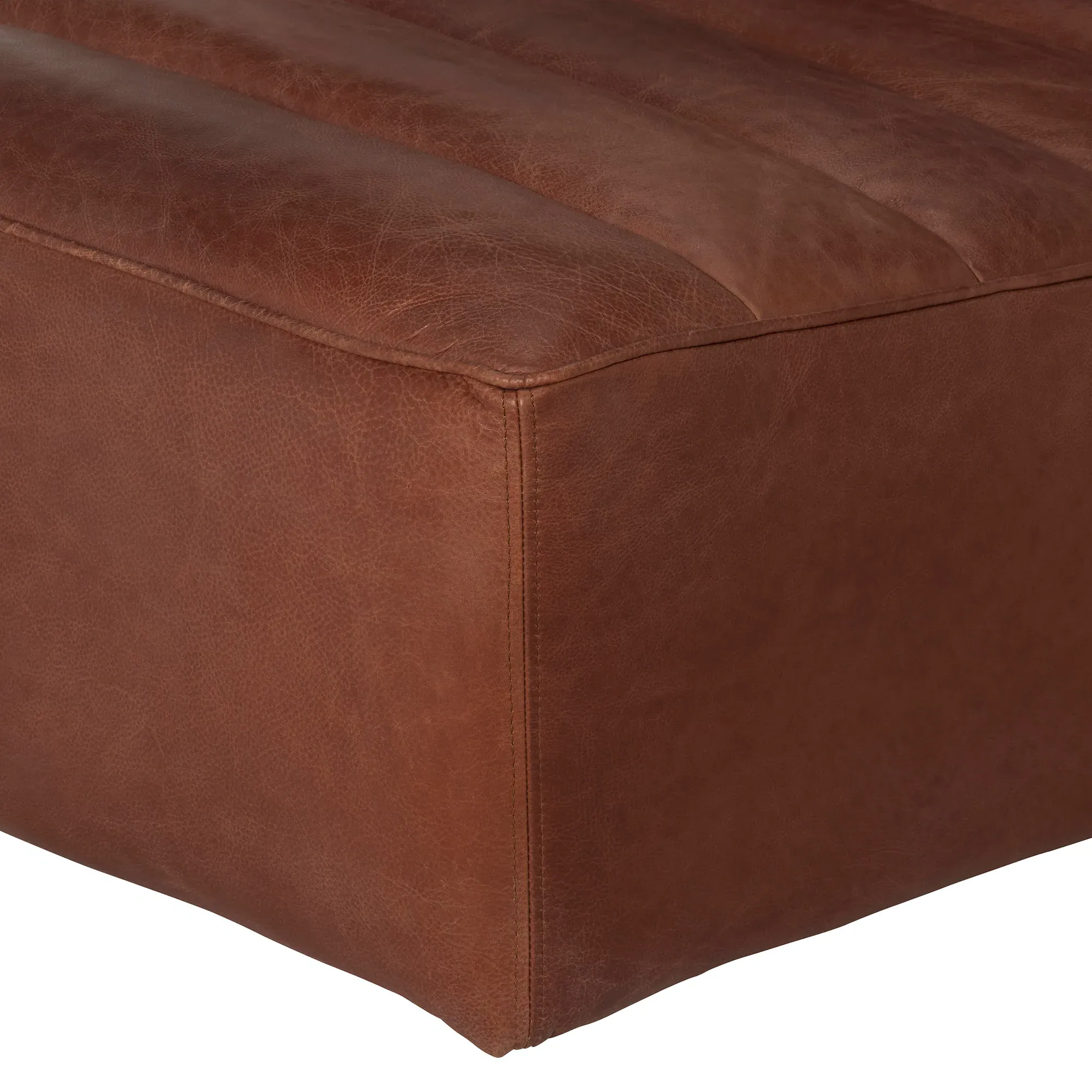 Timothy Oulton Shabby 2-Seater Modular Sofa - Brown, Leather