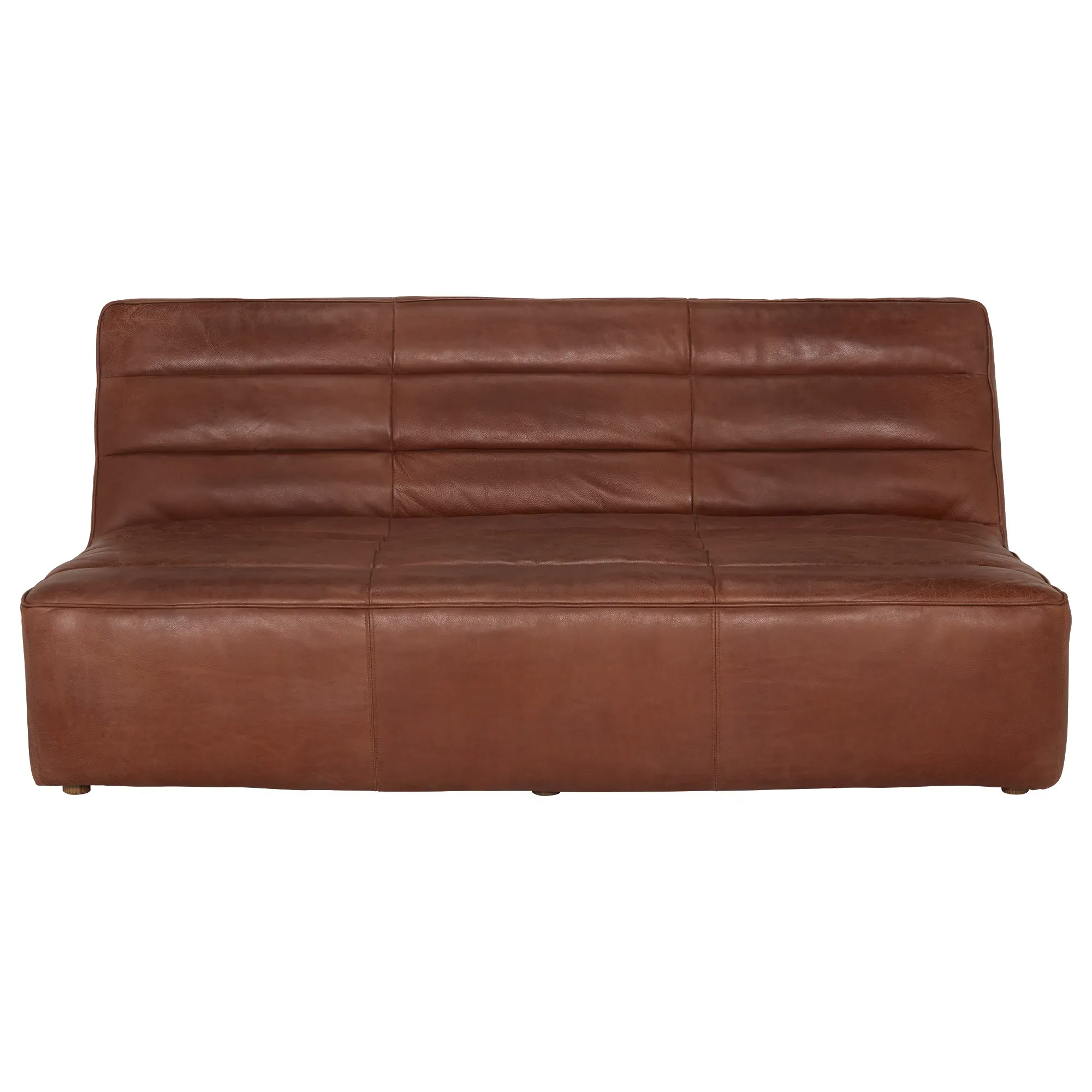 Timothy Oulton Shabby 3-Seater Modular Sofa - Brown, Leather