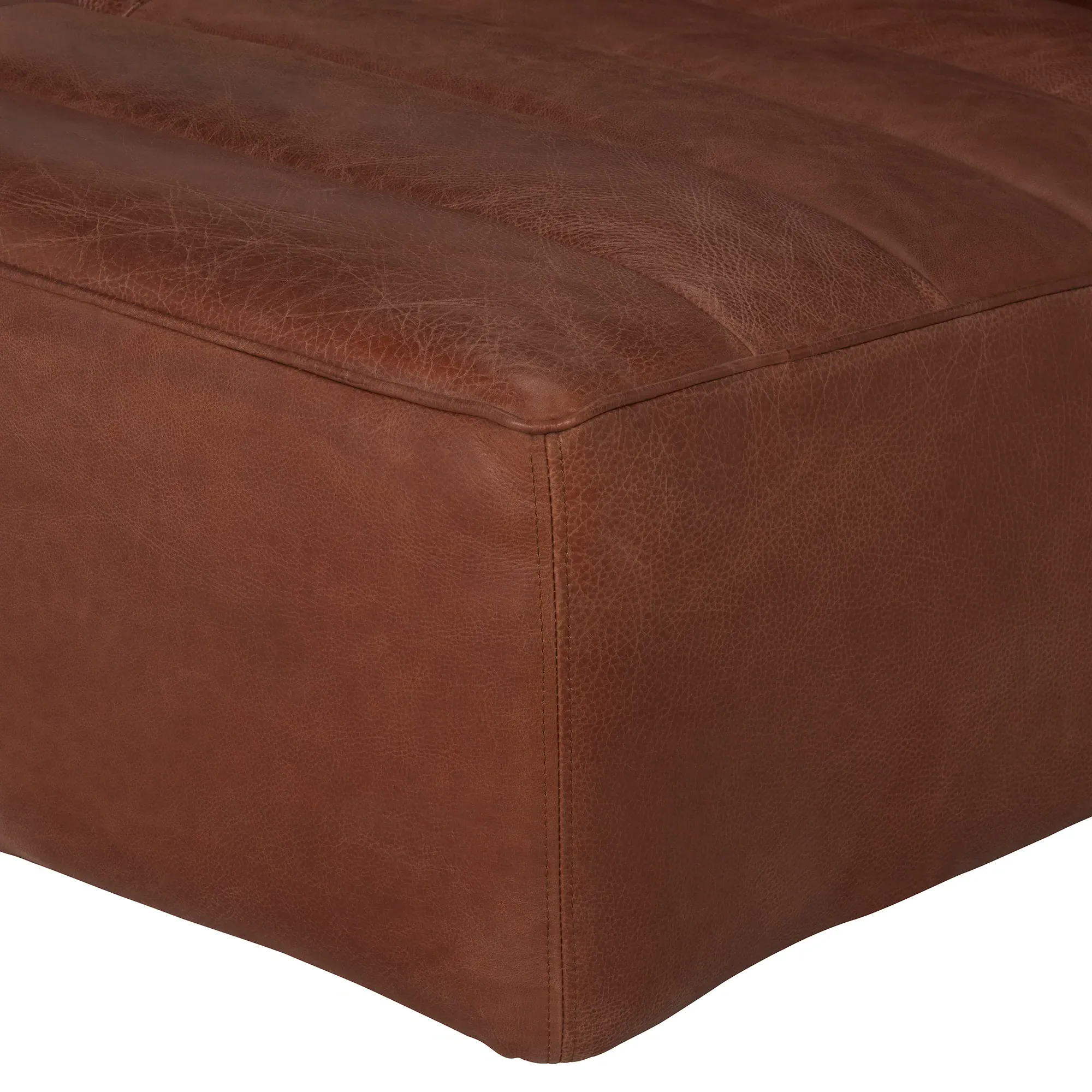Timothy Oulton Shabby 3-Seater Modular Sofa - Brown, Leather
