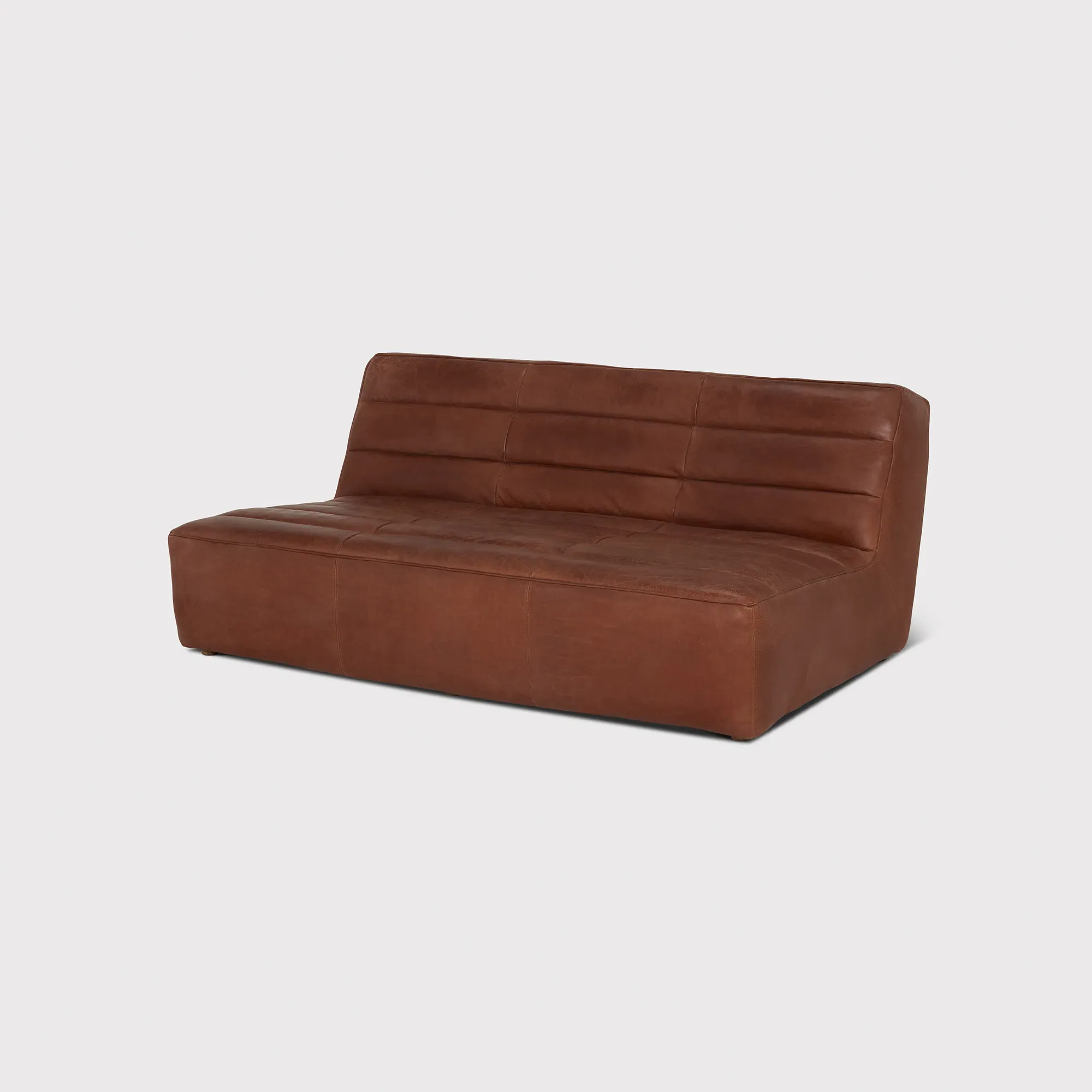 Timothy Oulton Shabby 3-Seater Modular Sofa - Brown, Leather
