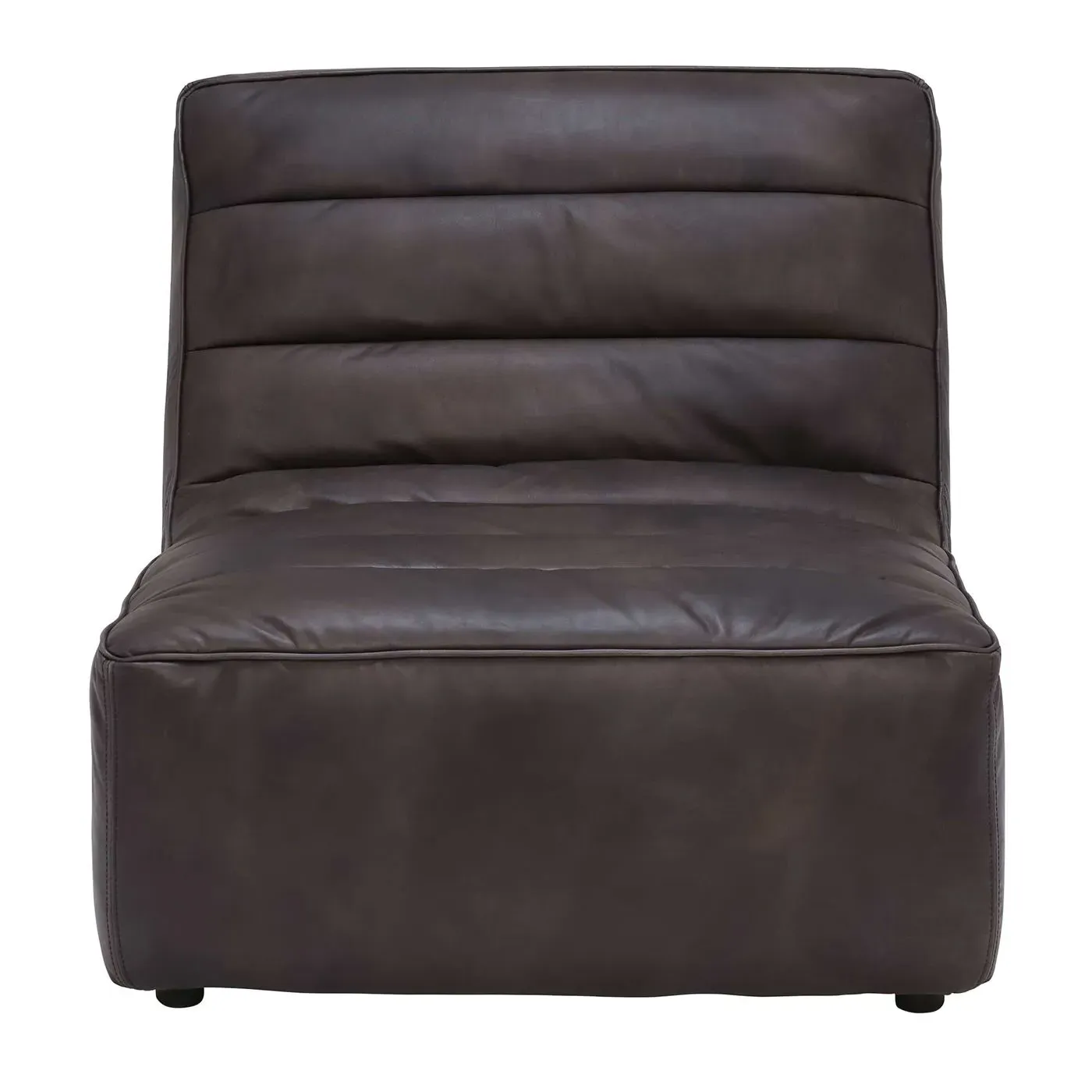 Timothy Oulton Shabby Chaise Modular Sofa - Black, Leather