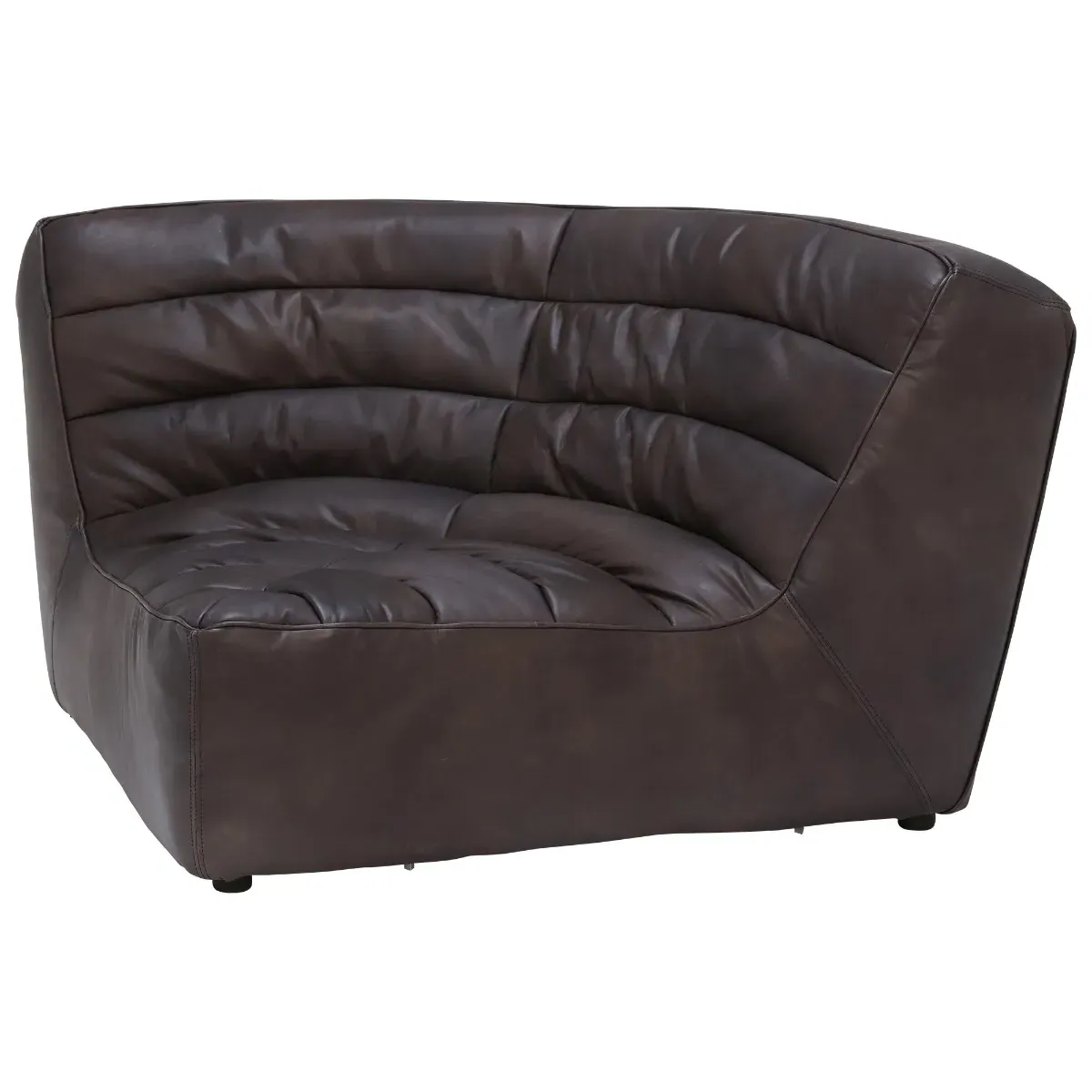 Timothy Oulton Shabby Corner Modular Sofa - Black, Leather