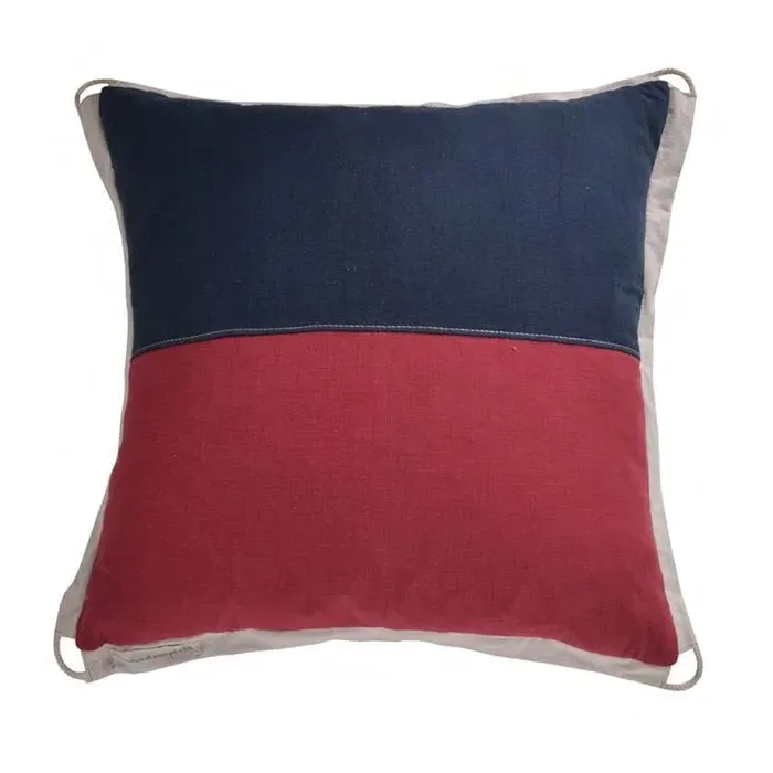 Timothy Oulton Signal Large Square Cushion - Navy, Fabric