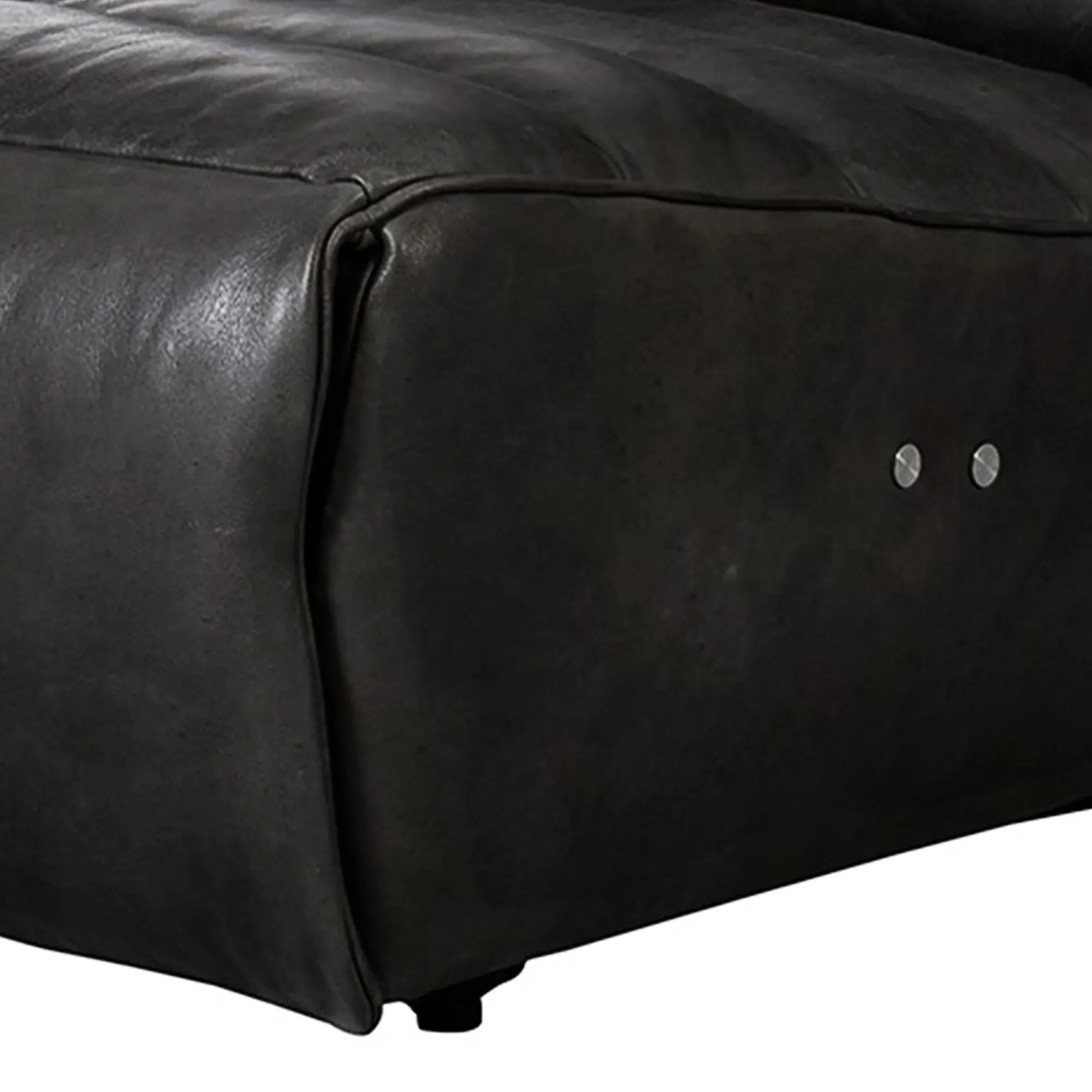 Timothy Oulton Slouchy Armchair - Grey, Leather