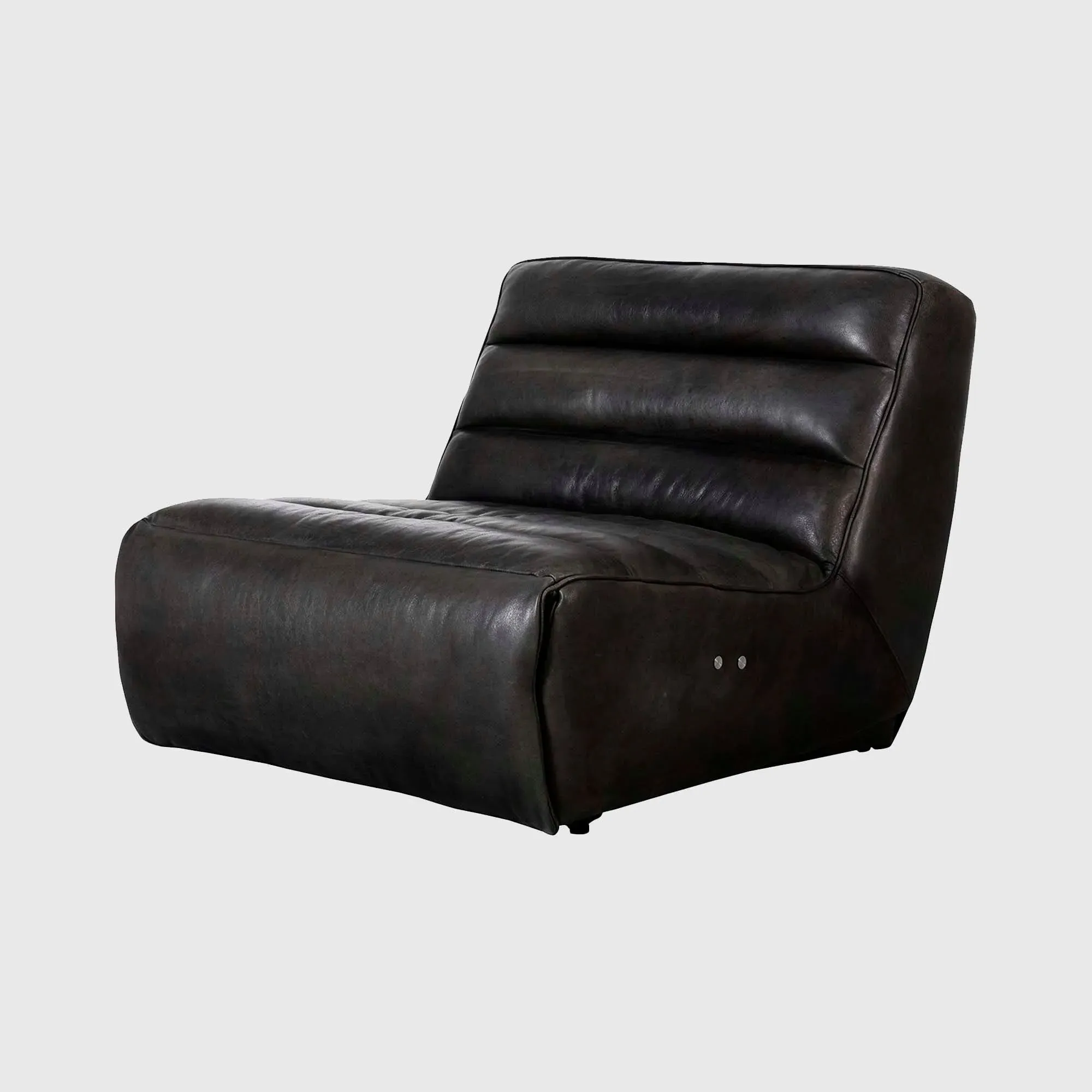 Timothy Oulton Slouchy Armchair - Grey, Leather image