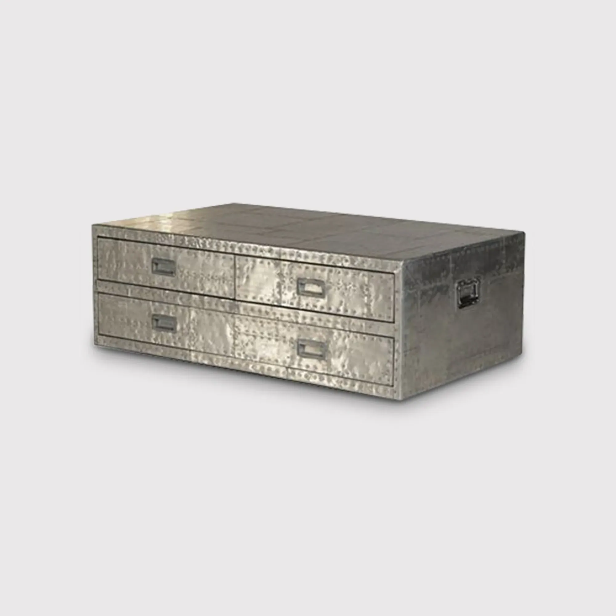 Timothy Oulton Stonyhurst Large Coffee Table - Silver, Metal