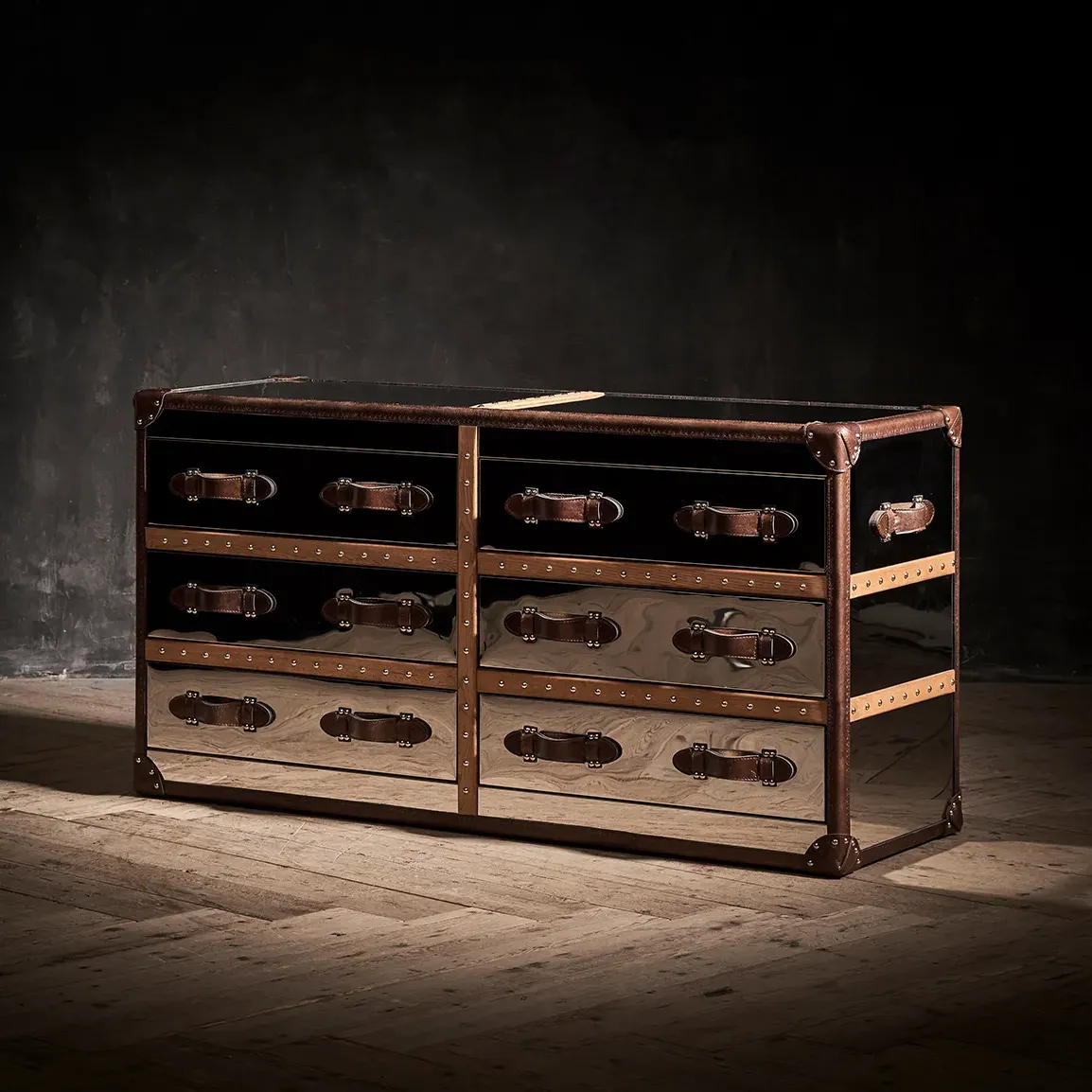 Timothy Oulton Stonyhurst Sideboard - Silver, Metal