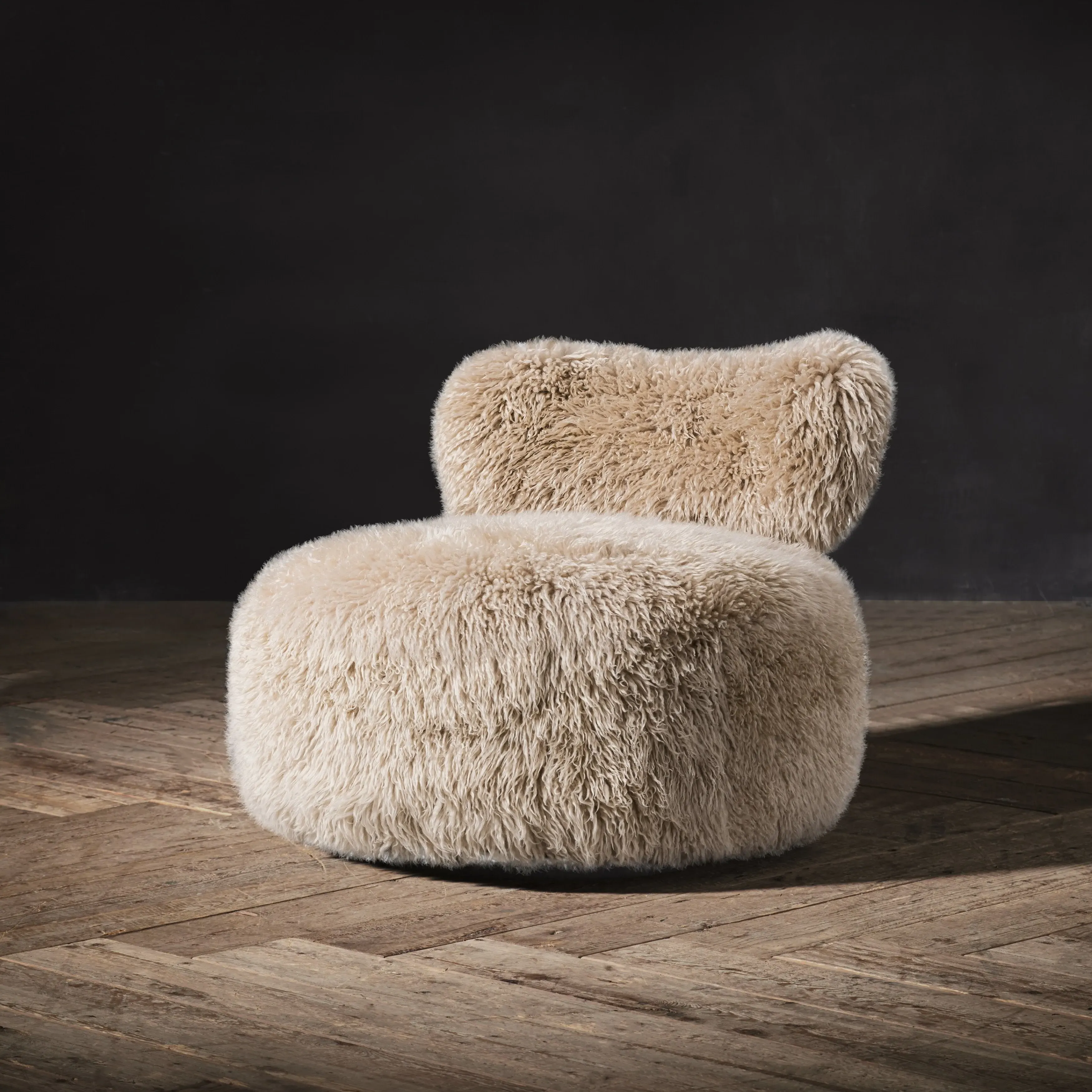 Timothy Oulton Trio Swivel Armchair - Neutral, Leather