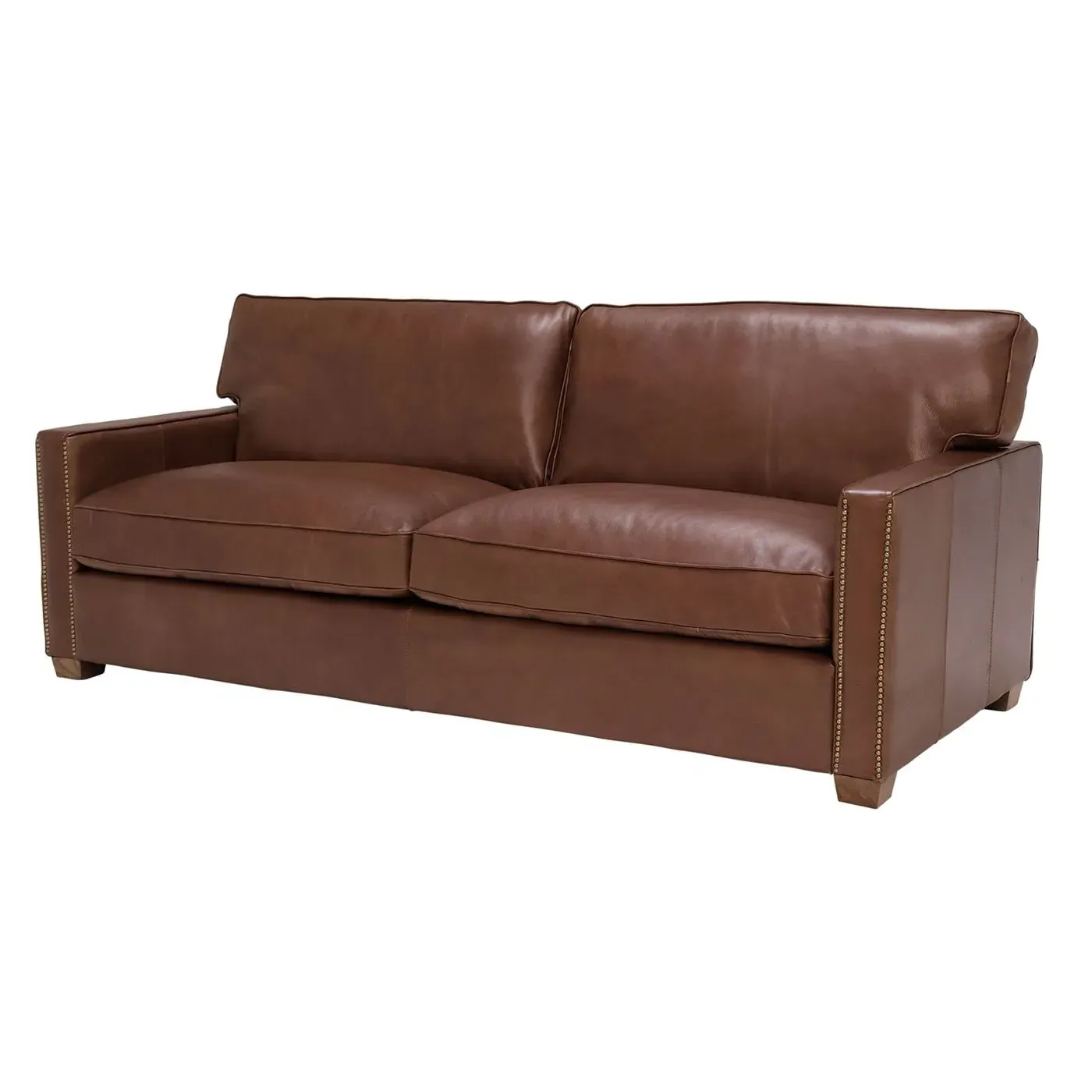 Timothy Oulton Viscount William 3-Seater Sofa - Brown, Leather