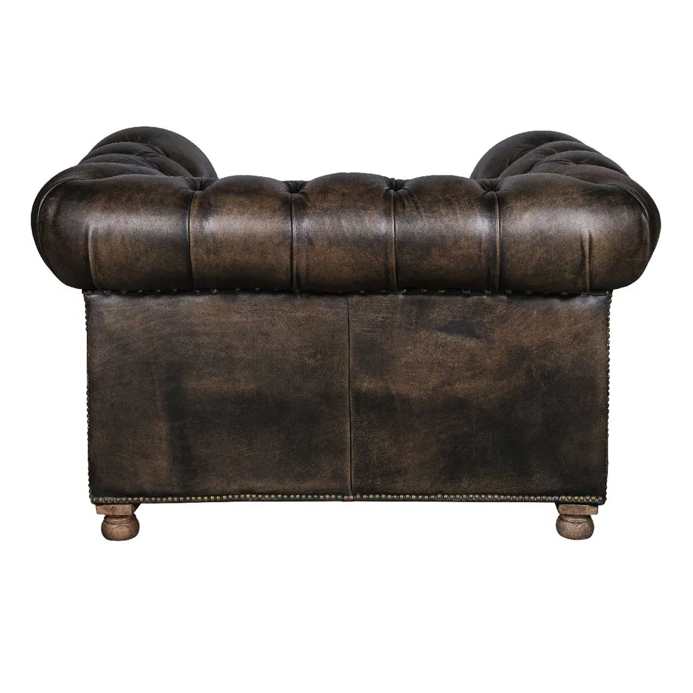Timothy Oulton Westminster Feather 1-Seater Sofa - Black Leather