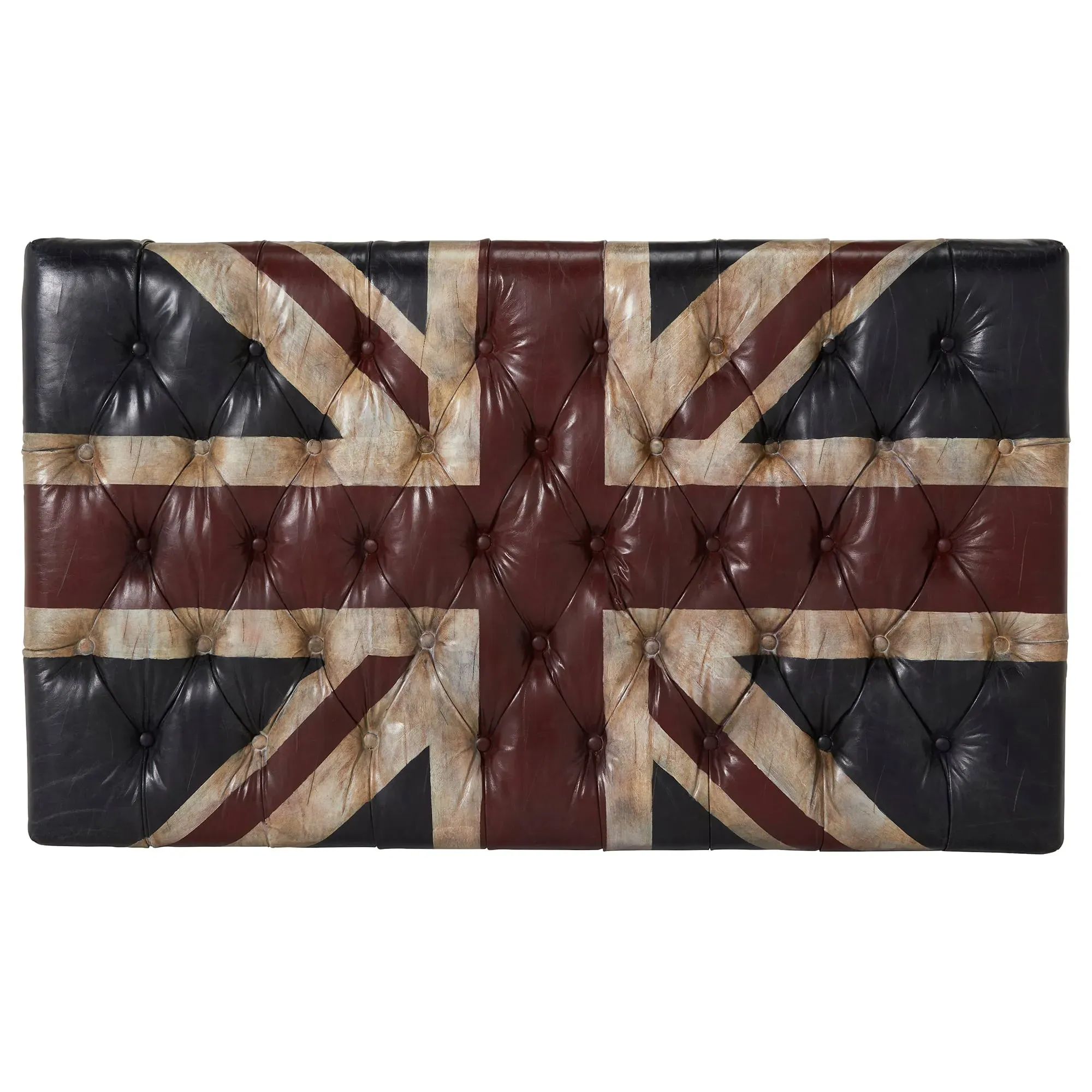 Timothy Oulton Westminster Large Storage Footstool - Black, Leather