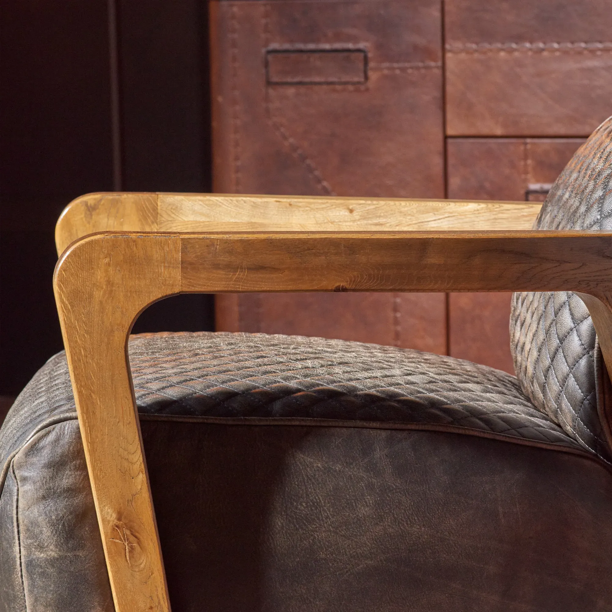 Timothy Oulton Wildcat Armchair - Brown, Leather