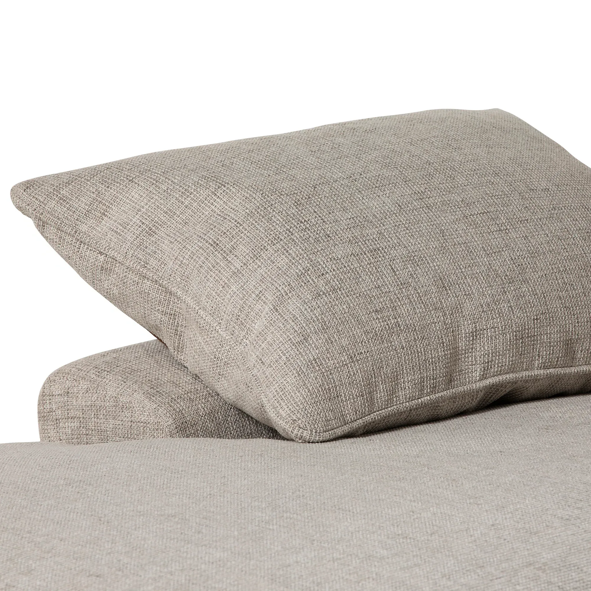 Titan Right Hand Facing Chaise Corner Sofa - Neutral, Fabric