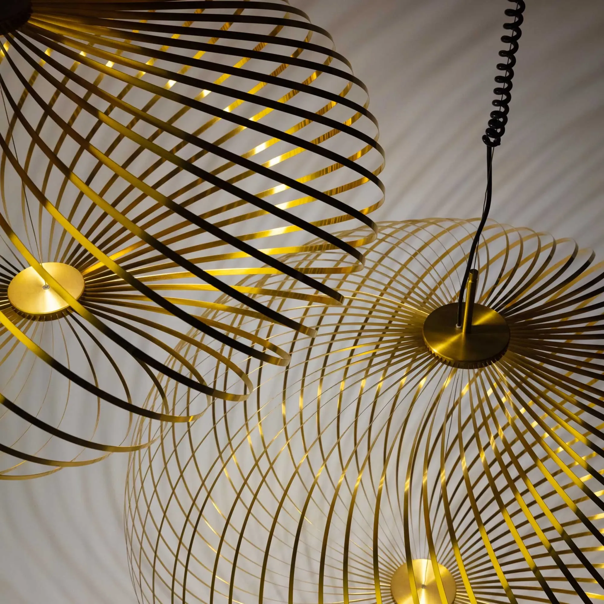 Tom Dixon Medium Spring Pendant Light - Gold, Stainless Steel