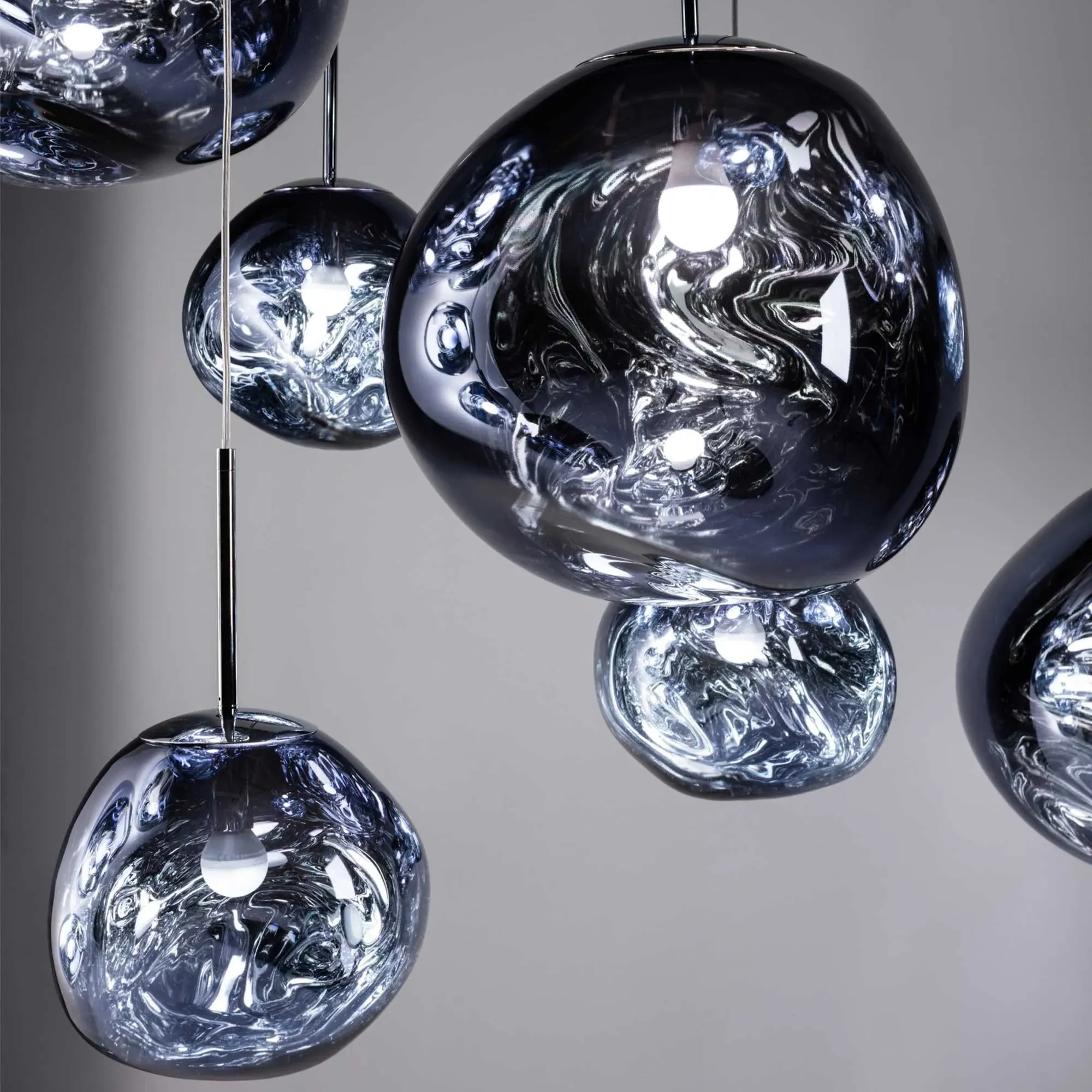 Tom Dixon Melt Mini Pendant Light - Grey, Polycarbonate