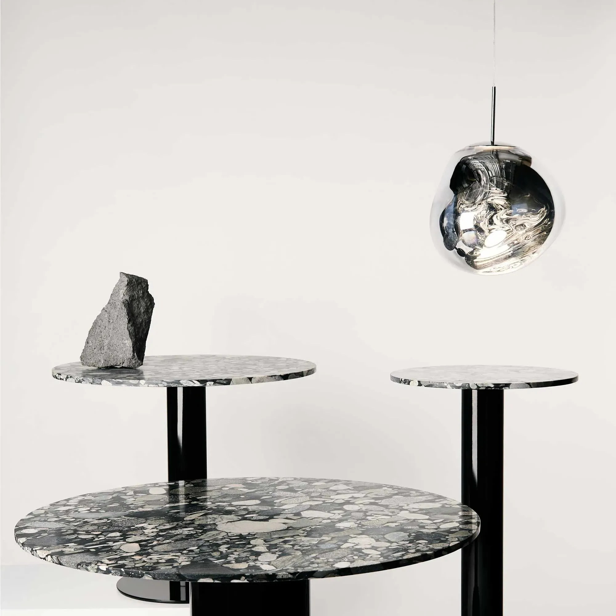 Tom Dixon Melt Mini Pendant Light - Silver, Polycarbonate