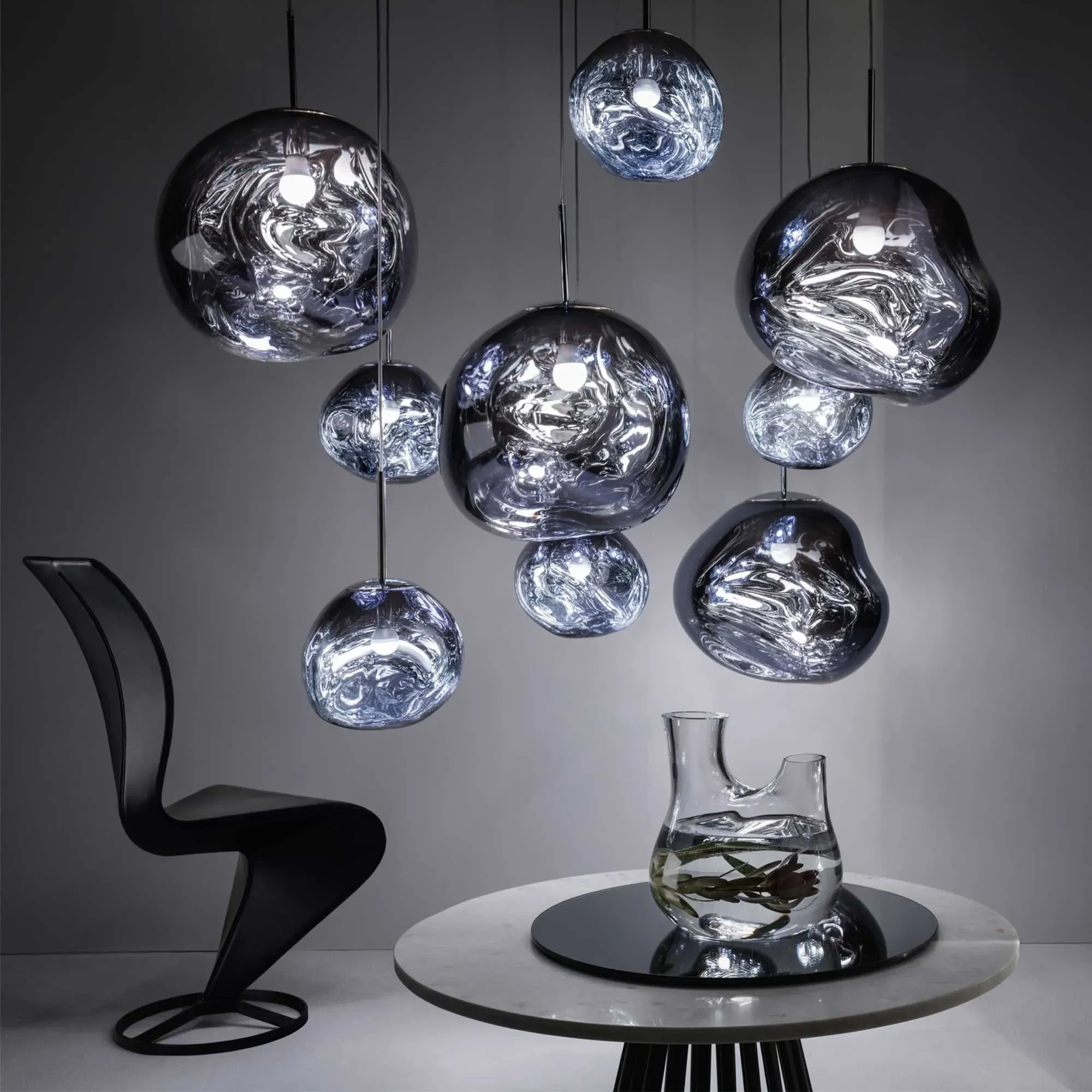 Tom Dixon Melt Pendant Light - Grey, Polycarbonate