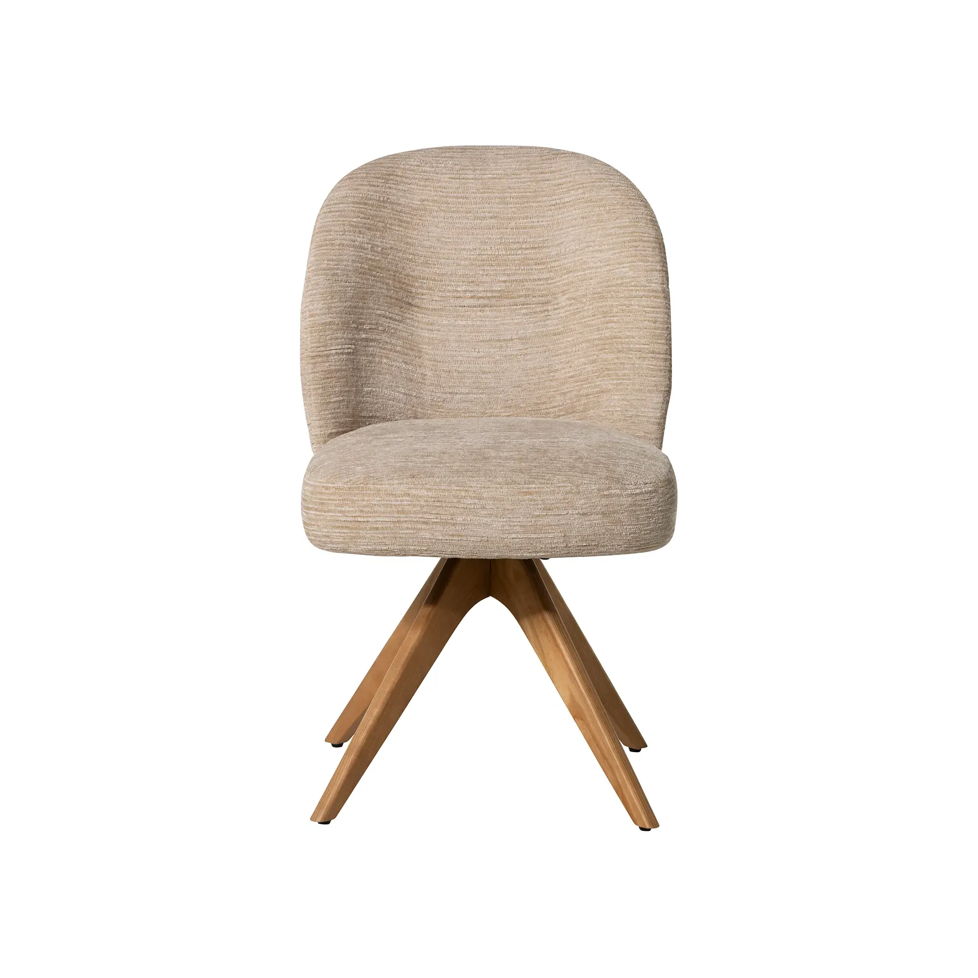 Topanga Swivel Dining Chair - Neutral, Polyester