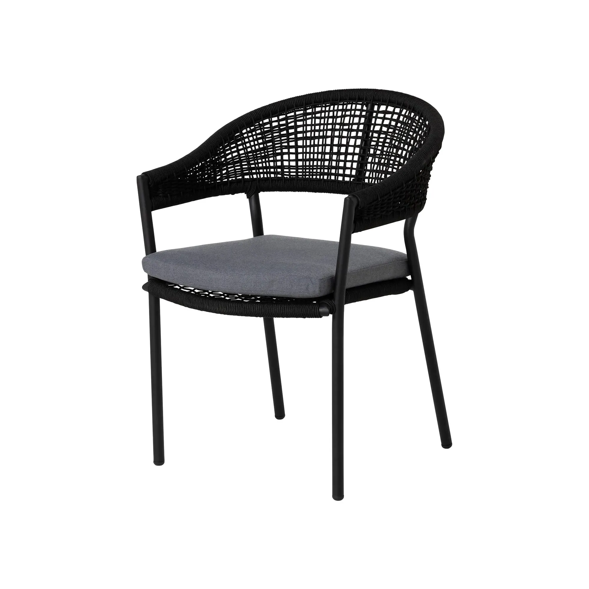 Torino 6 Seater Dining Set - Grey, Rope