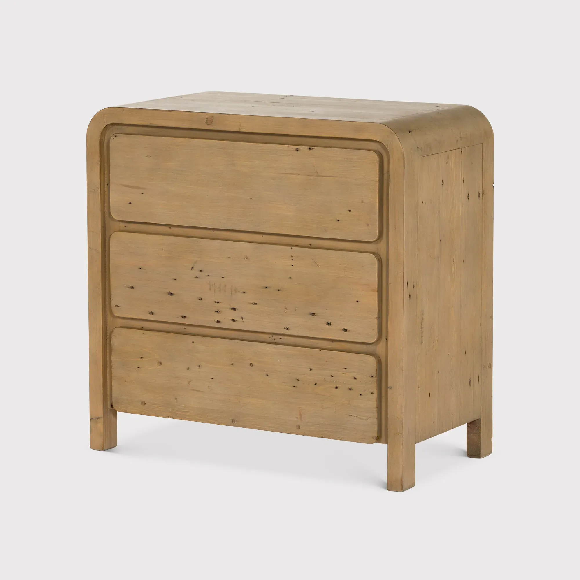 Tosca 3 Drawer Lowboy Cabinet - Brown, Wood image