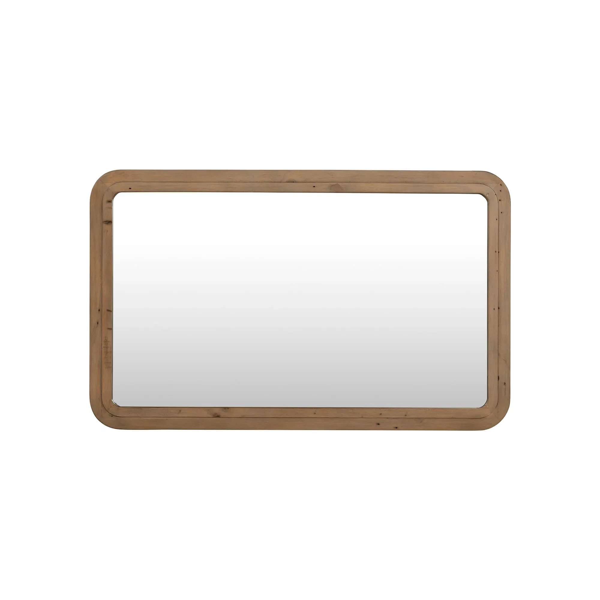 Tosca Square Wall Mirror - Brown, Wood