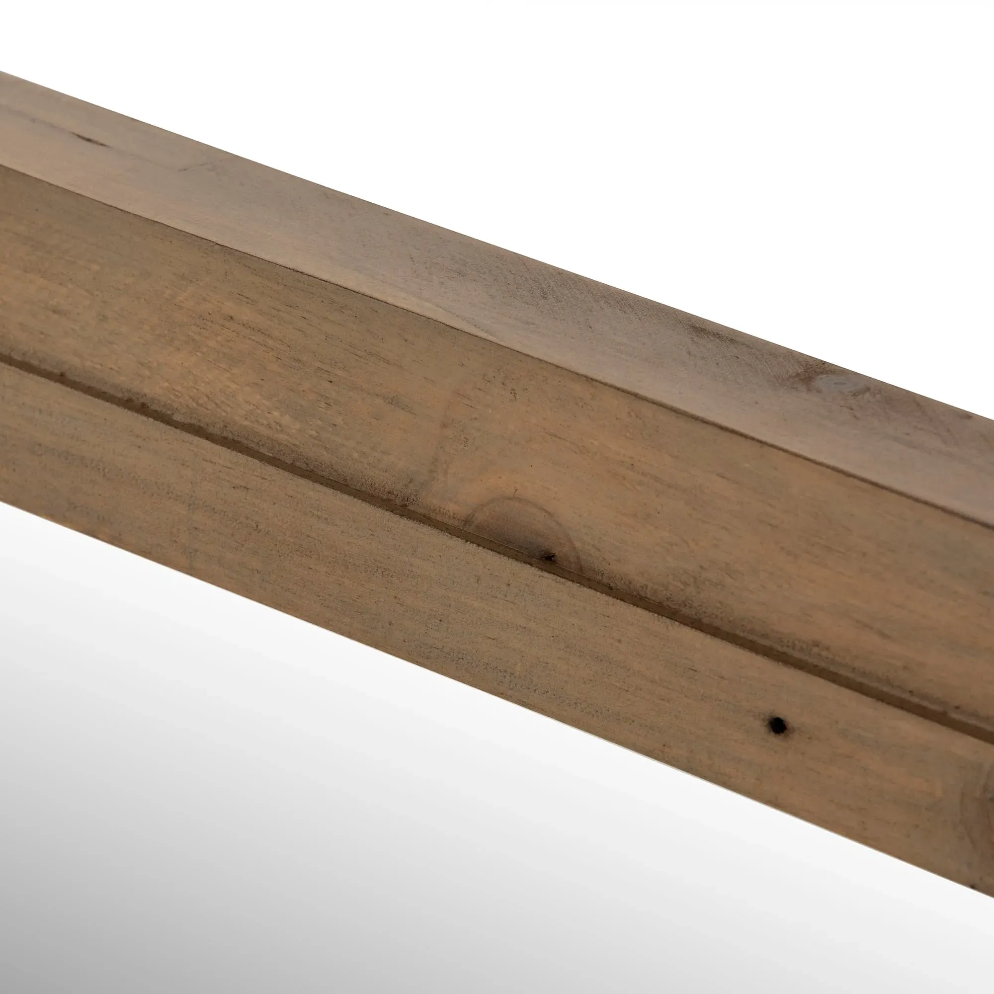 Tosca Square Wall Mirror - Brown, Wood