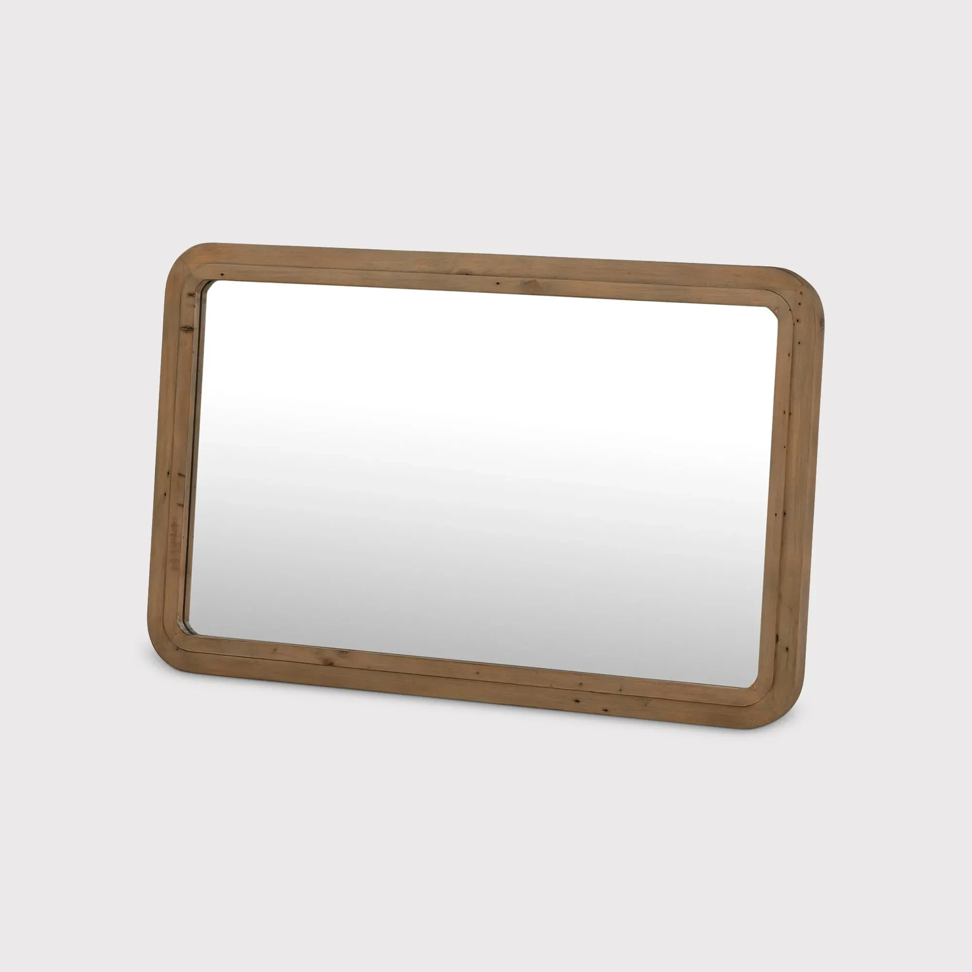 Tosca Square Wall Mirror - Brown, Wood image