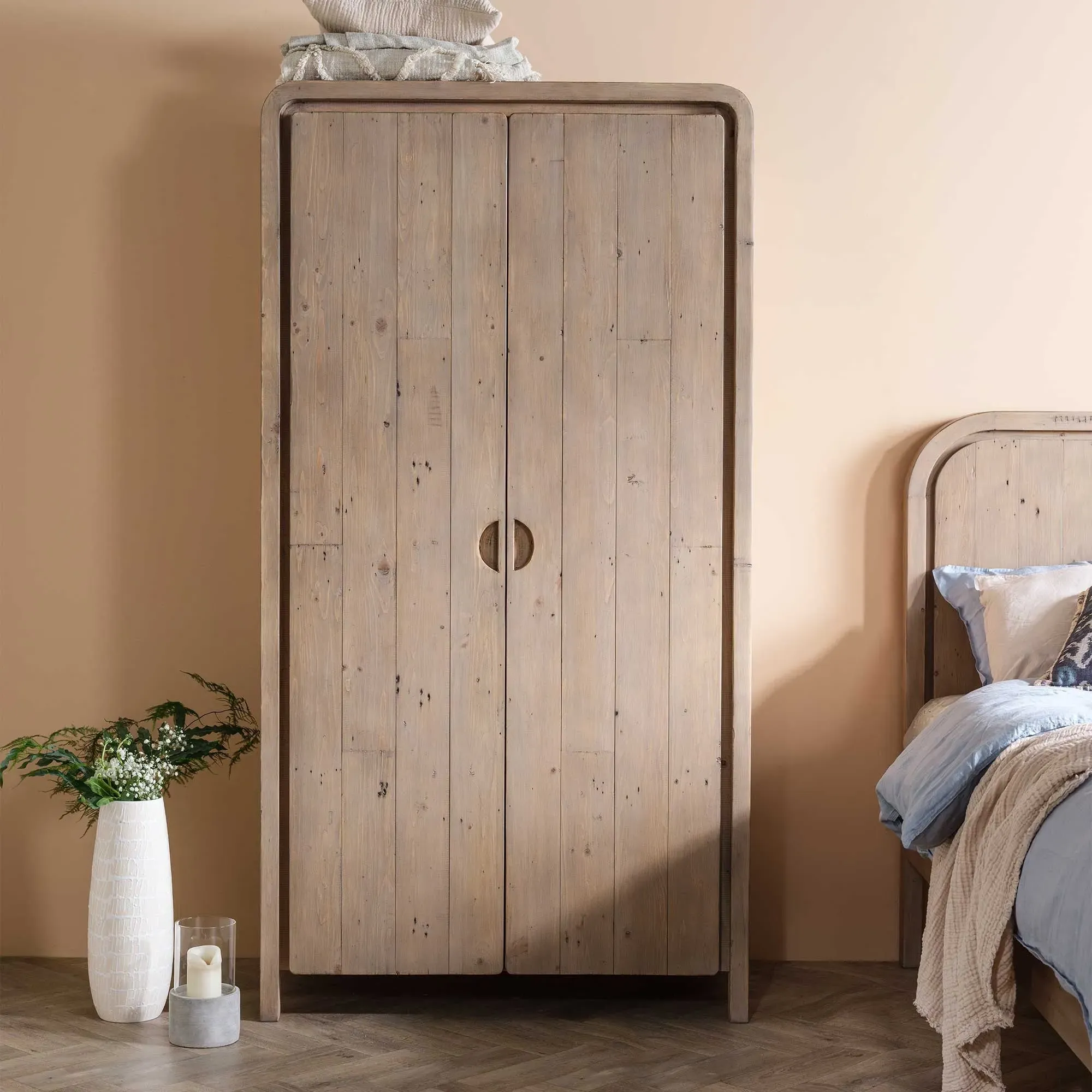 Tosca Wardrobe - Brown, Reclaimed Wood