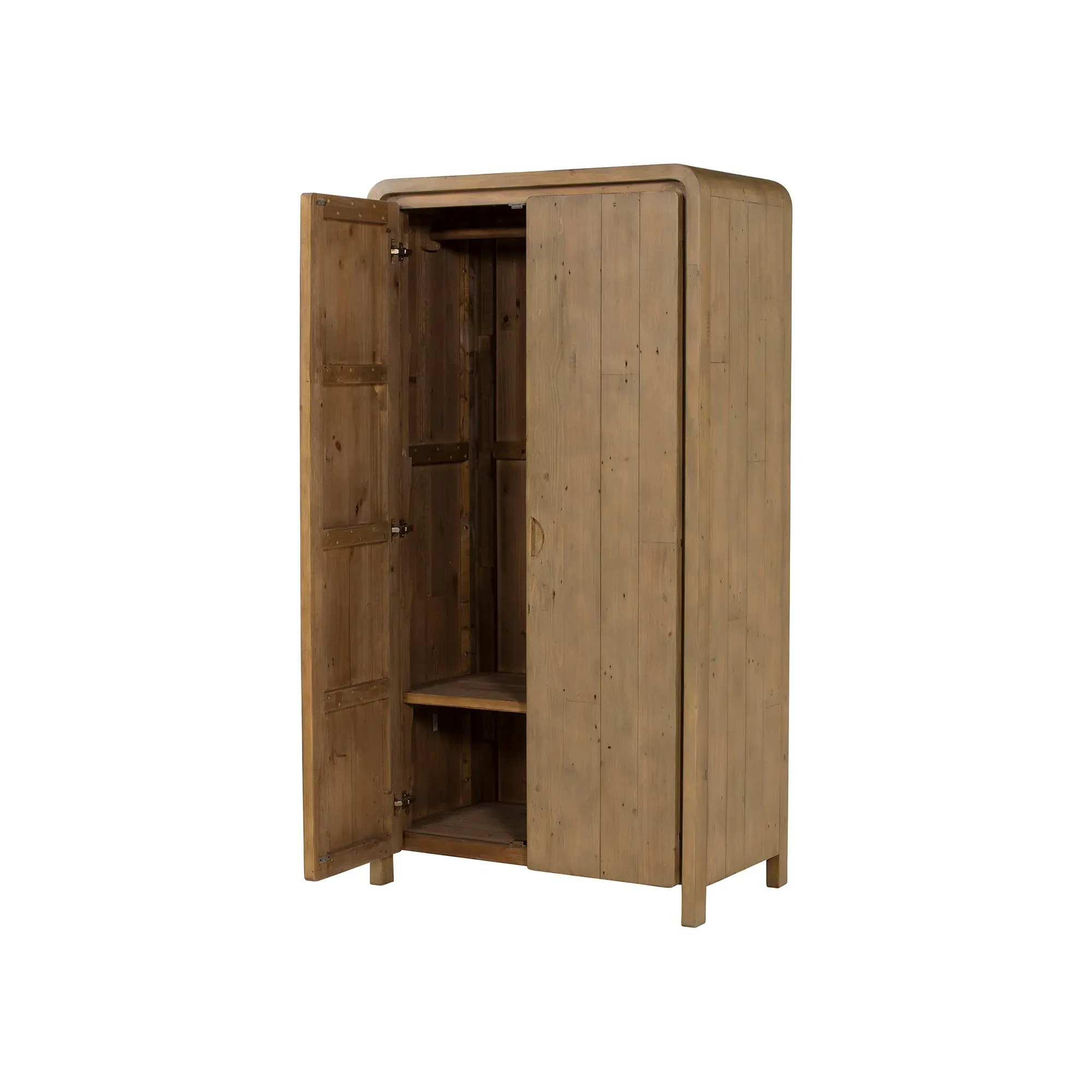 Tosca Wardrobe - Brown, Reclaimed Wood