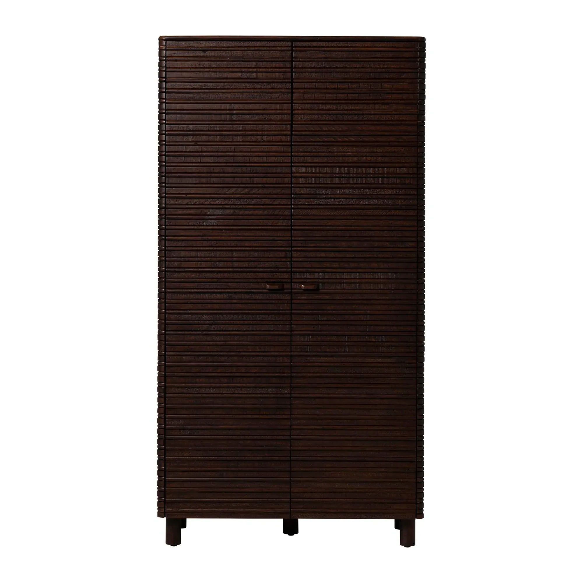 Tova 2 Door Wardrobe - Brown, Reclaimed Wood