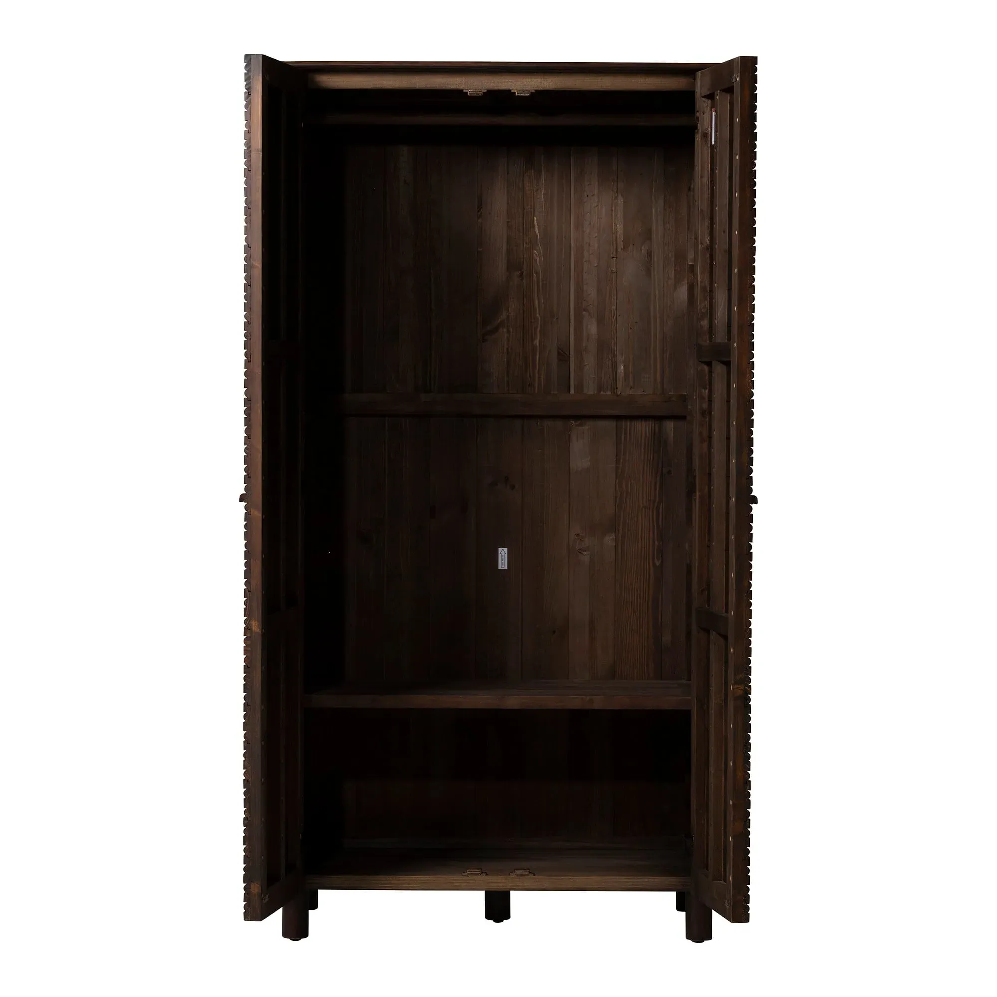 Tova 2 Door Wardrobe - Brown, Reclaimed Wood