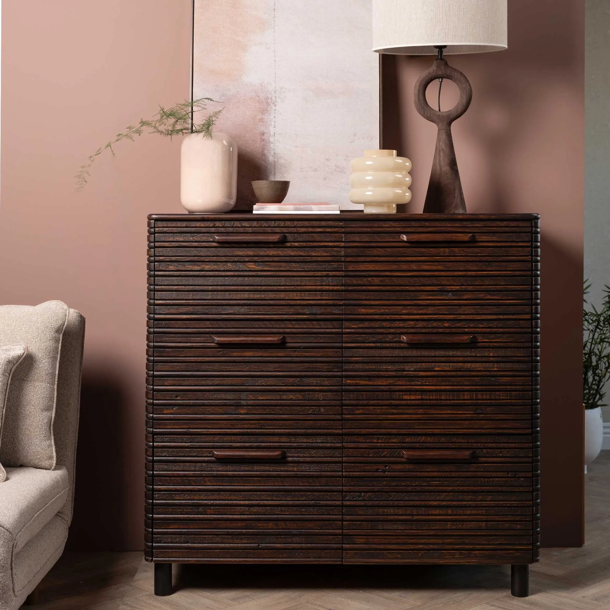 Tova 6 Drawer Chest - Brown, Wood