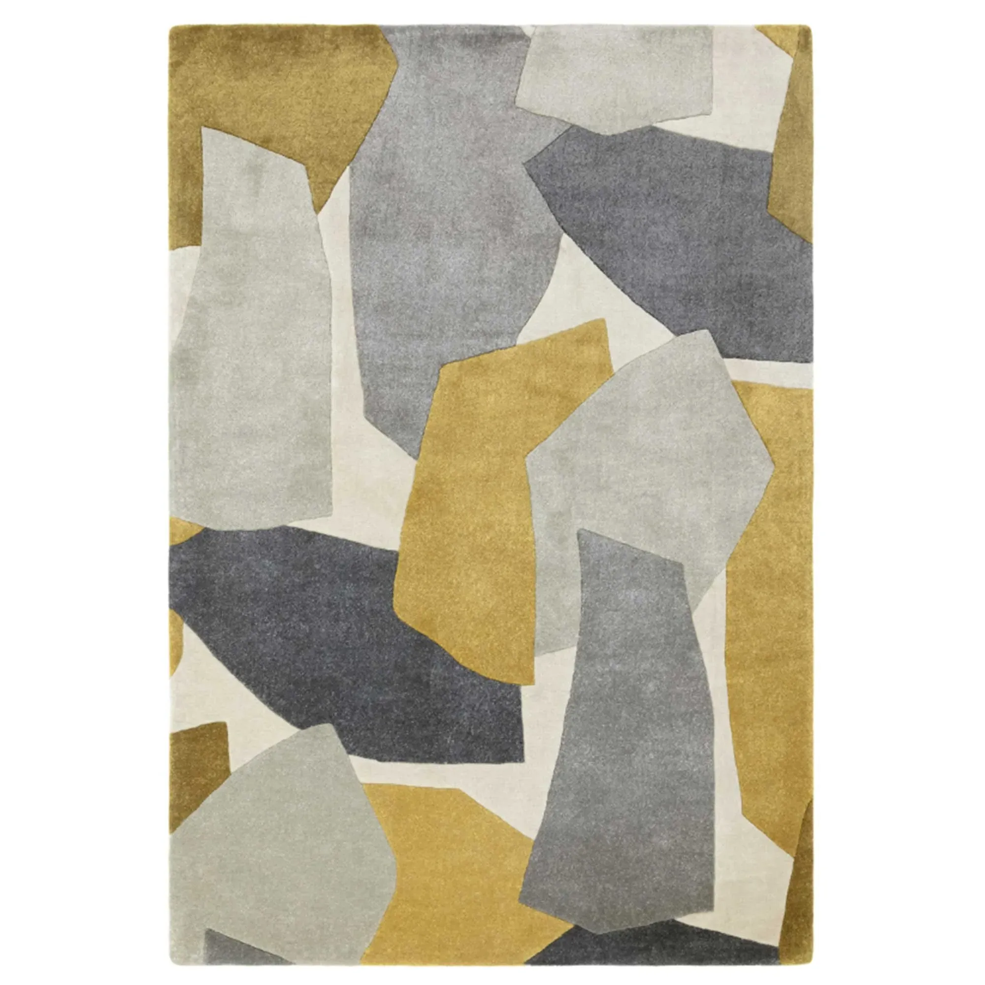 Trallo Square Rug - Ochre Grey
