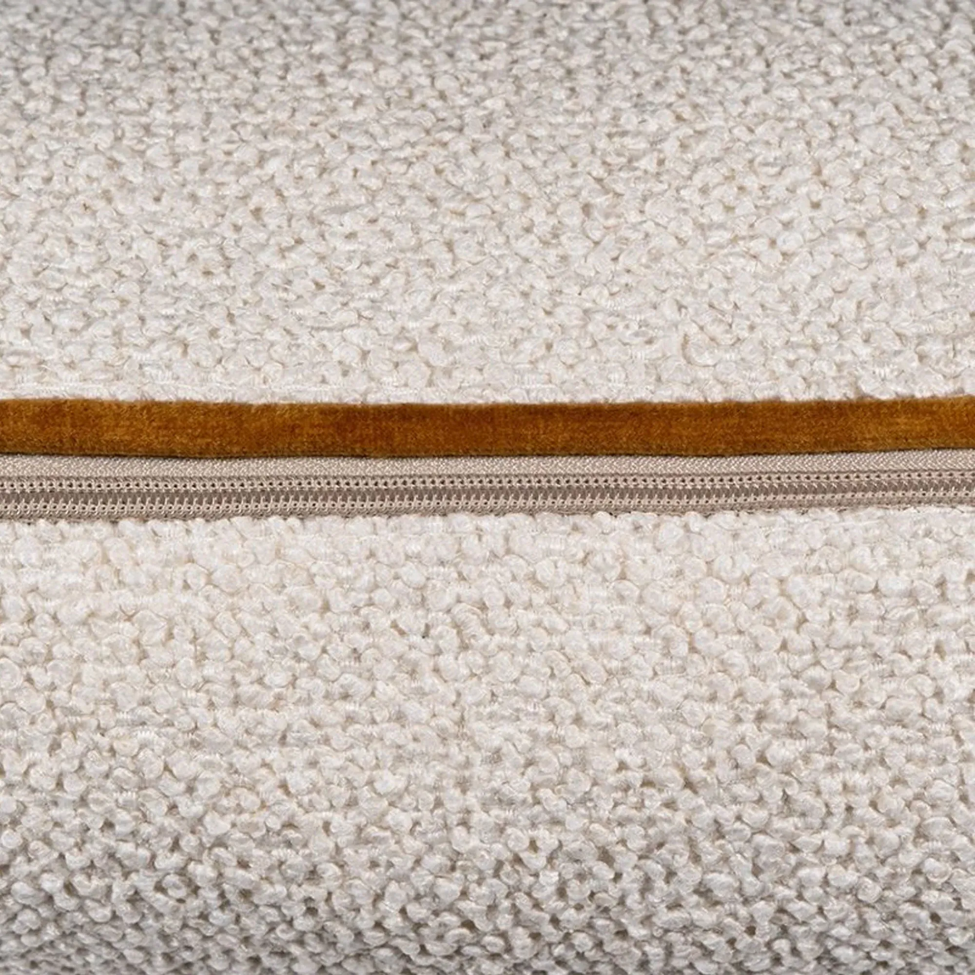 Trim Square Cushion - Neutral, Boucle