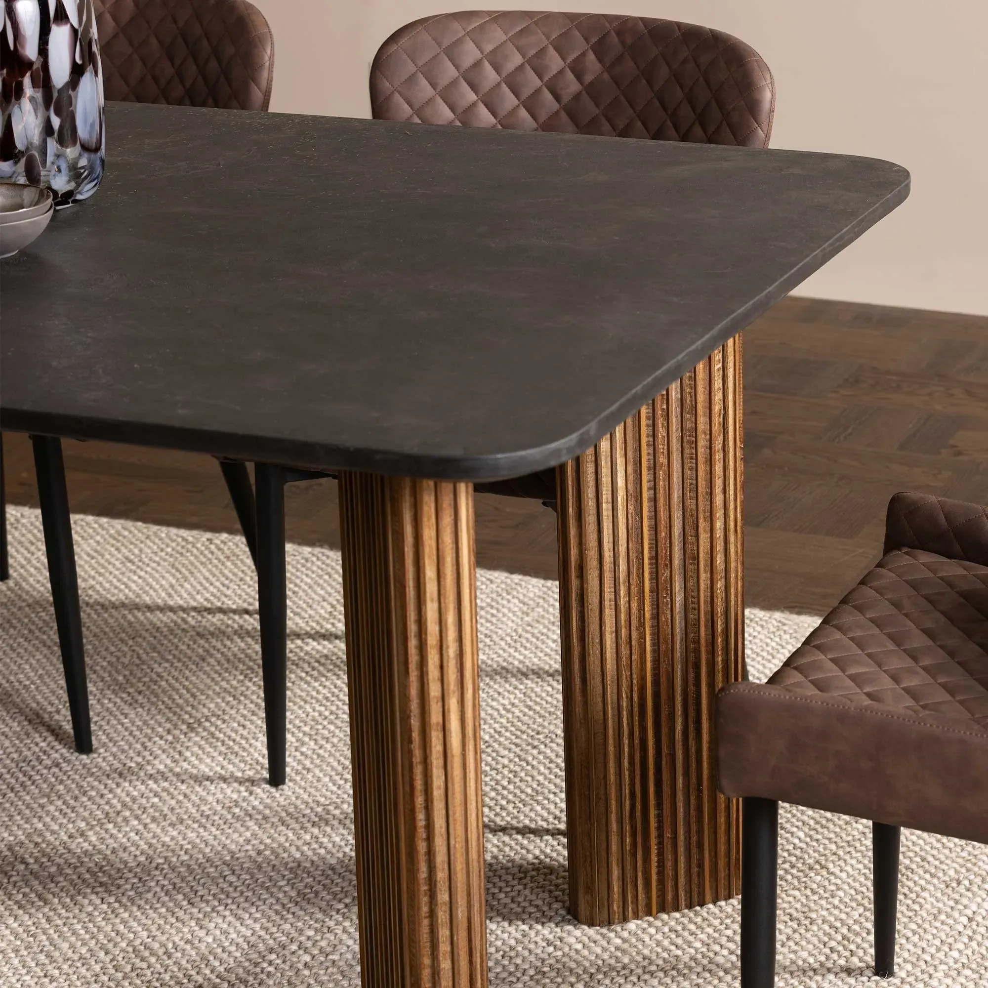 Trinidad Havana Dining Table - Brown, Teak Wood