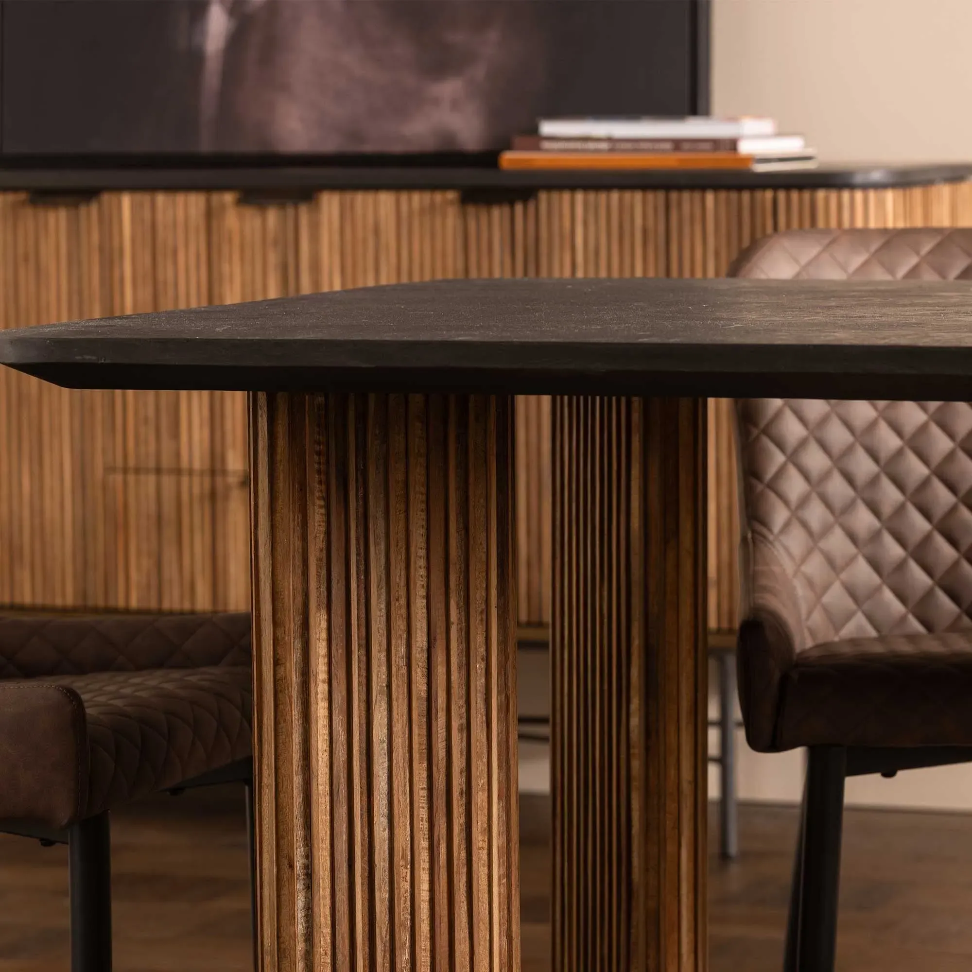 Trinidad Havana Dining Table - Brown, Teak Wood