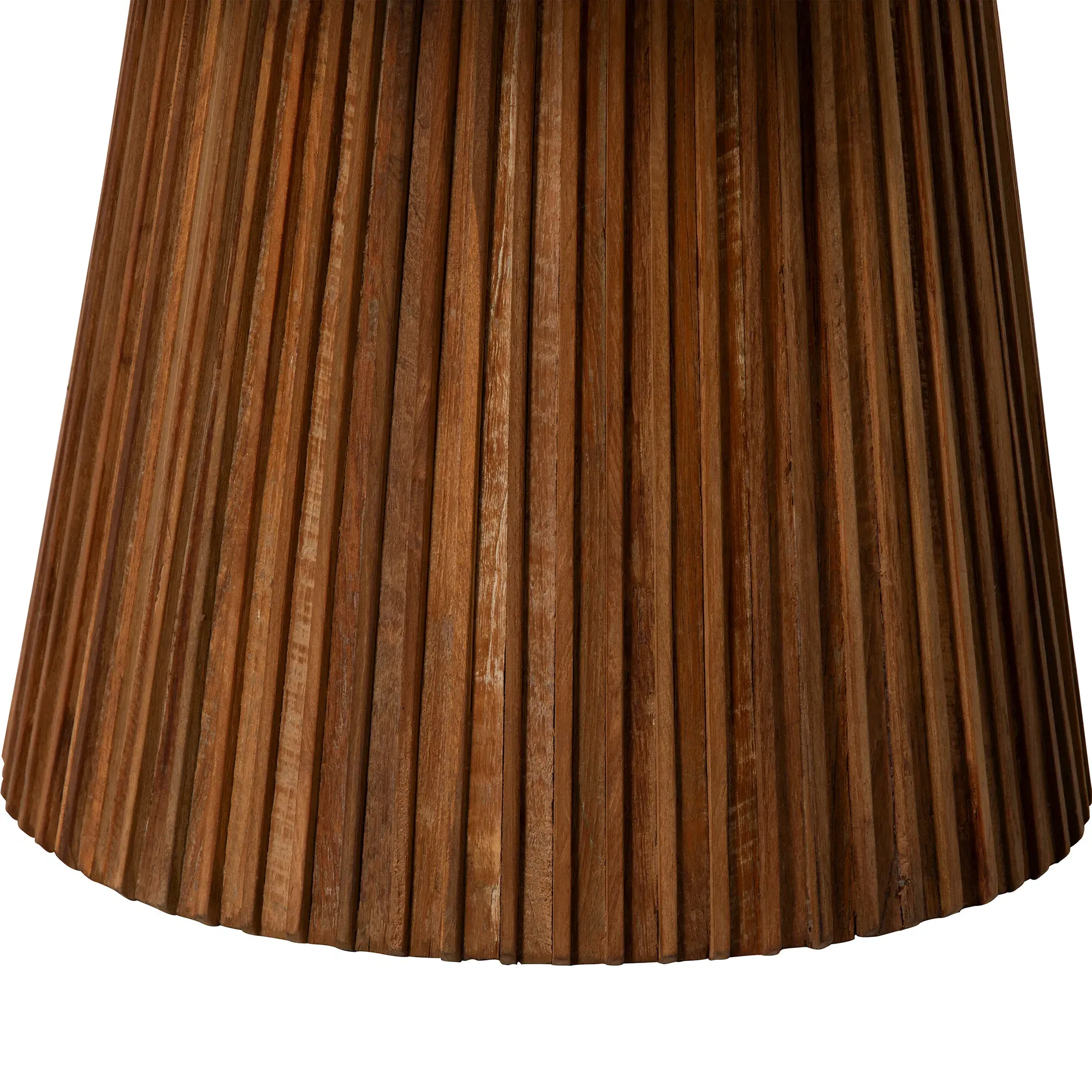 Trinidad Medium Round Coffee Table - Brown, Teak Wood