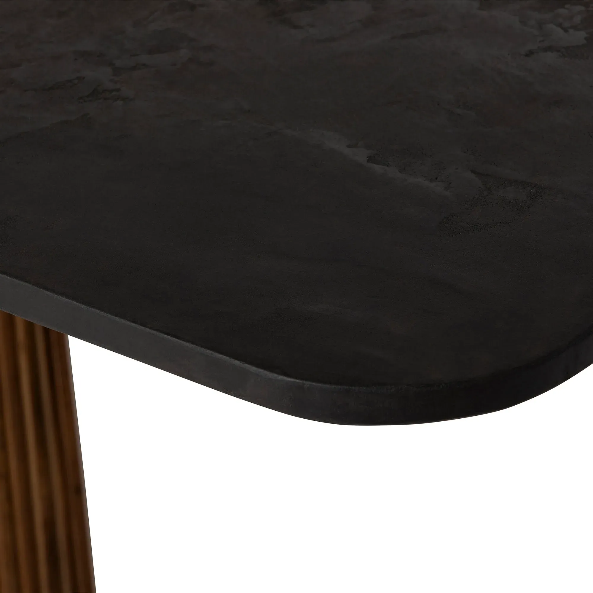 Trinidad Pedestal Dining Table - Brown, Teak Wood