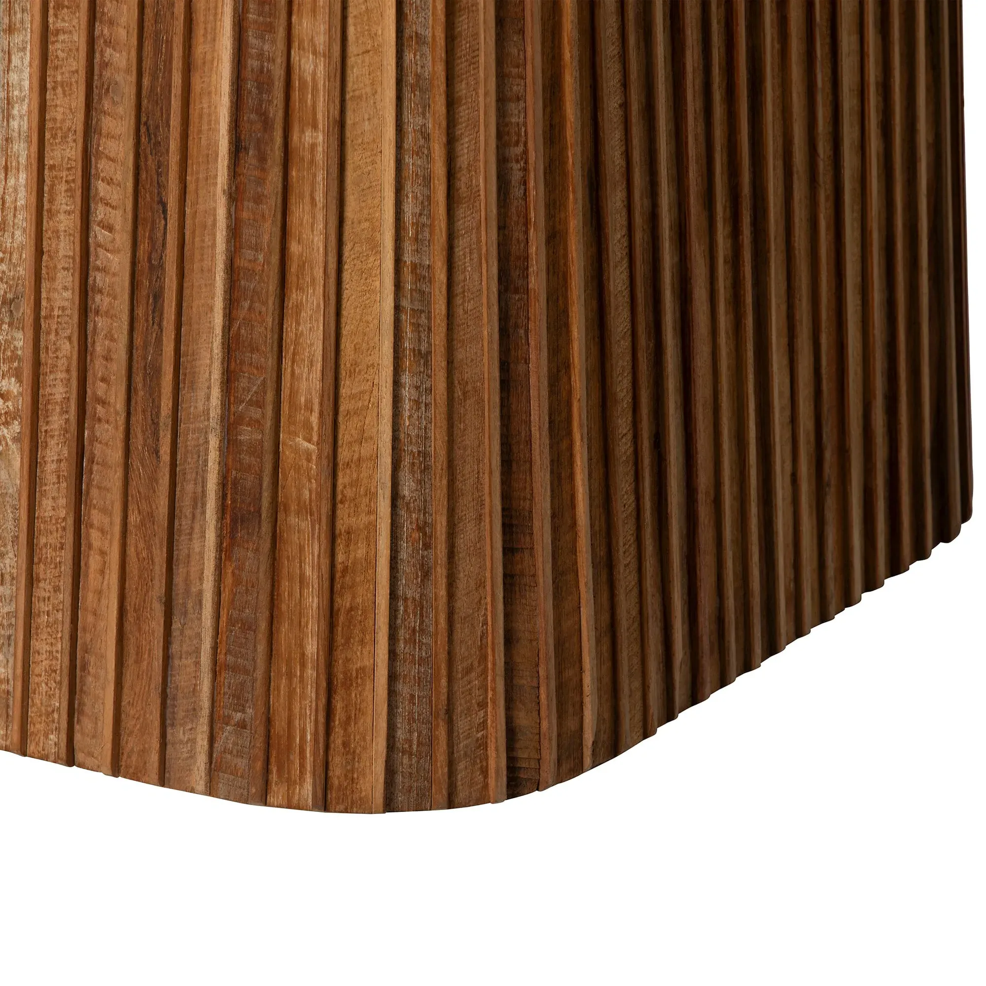 Trinidad Pedestal Dining Table - Brown, Teak Wood