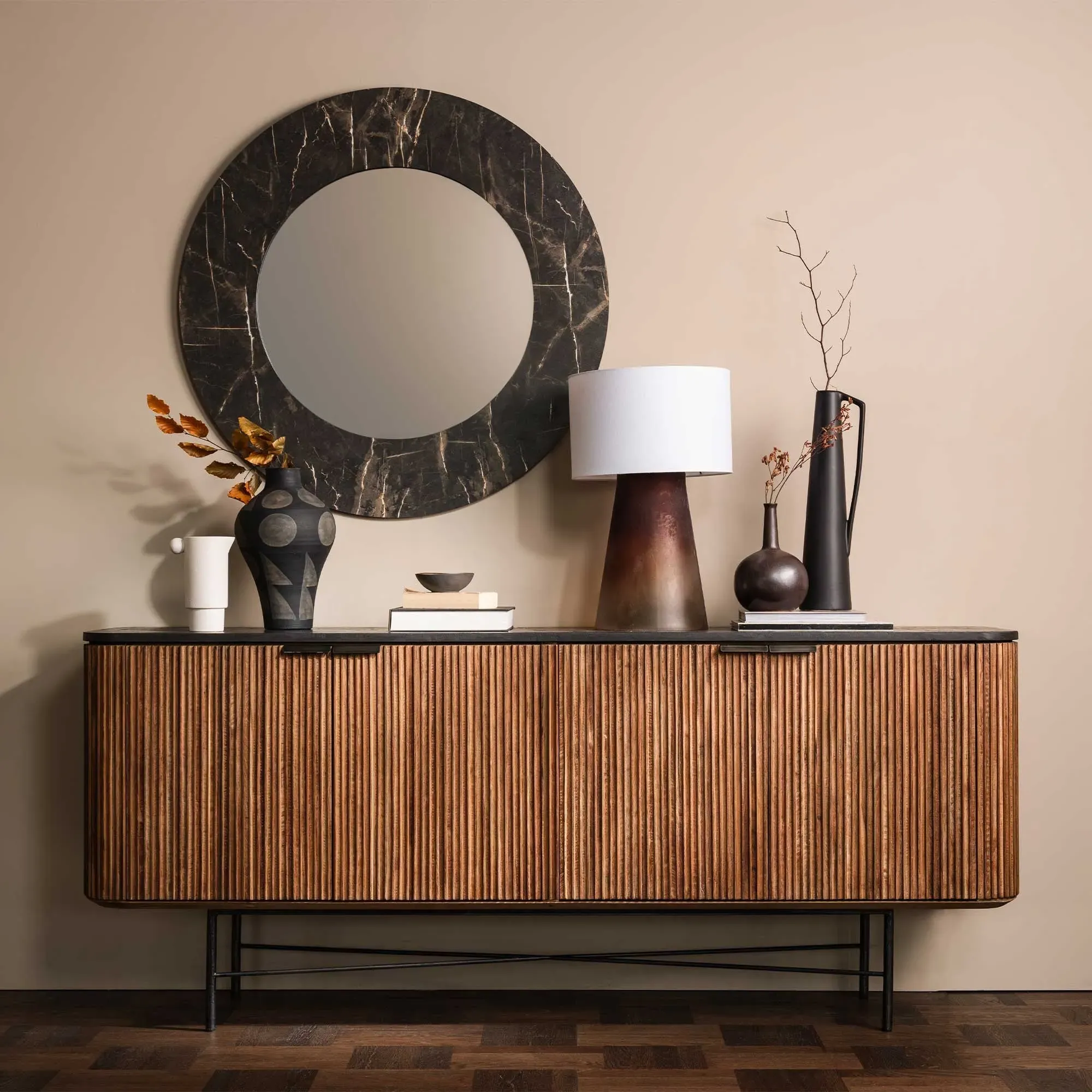 Trinidad Rectangular Sideboard - Brown, Teak