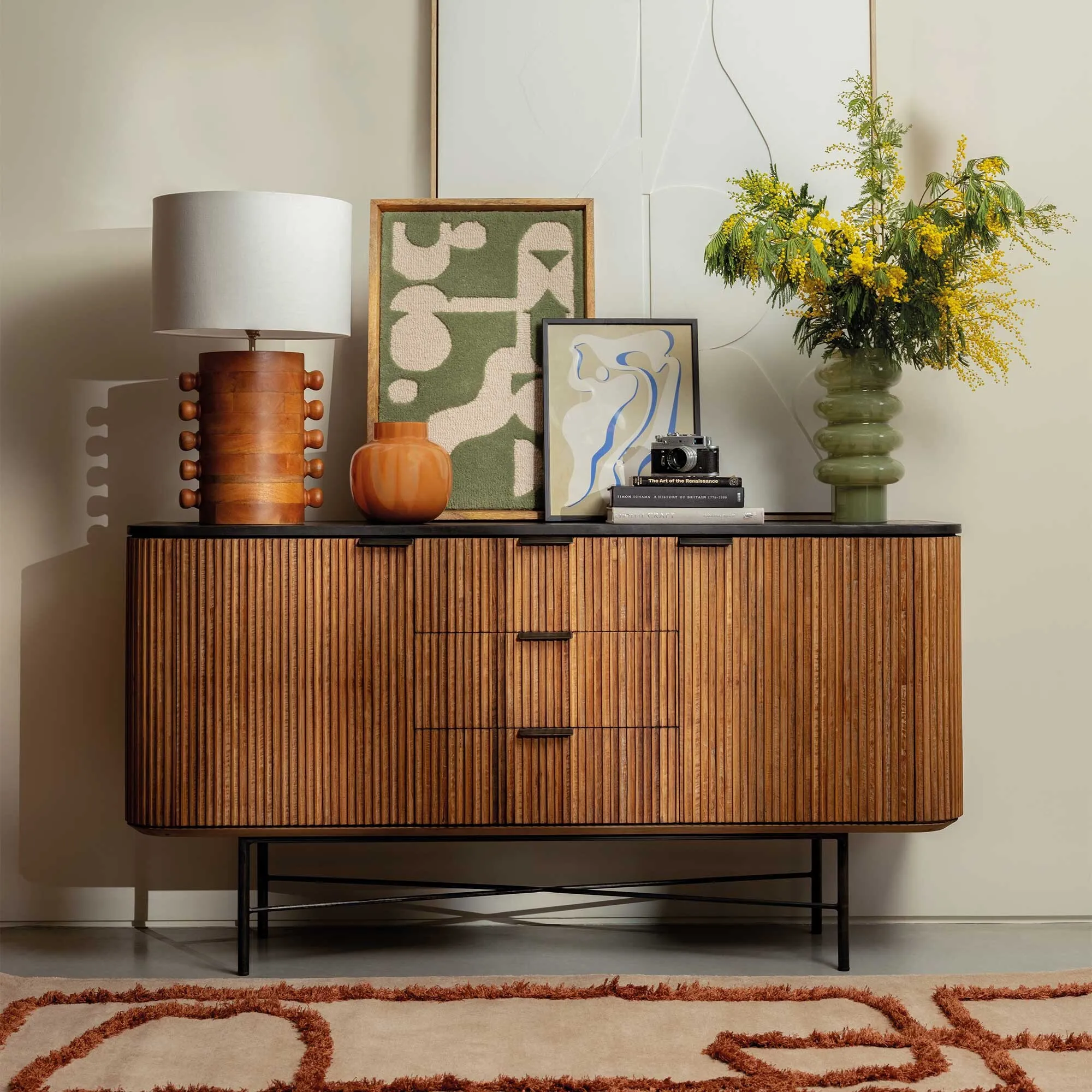 Trinidad Rectangular Sideboard - Brown, Teak