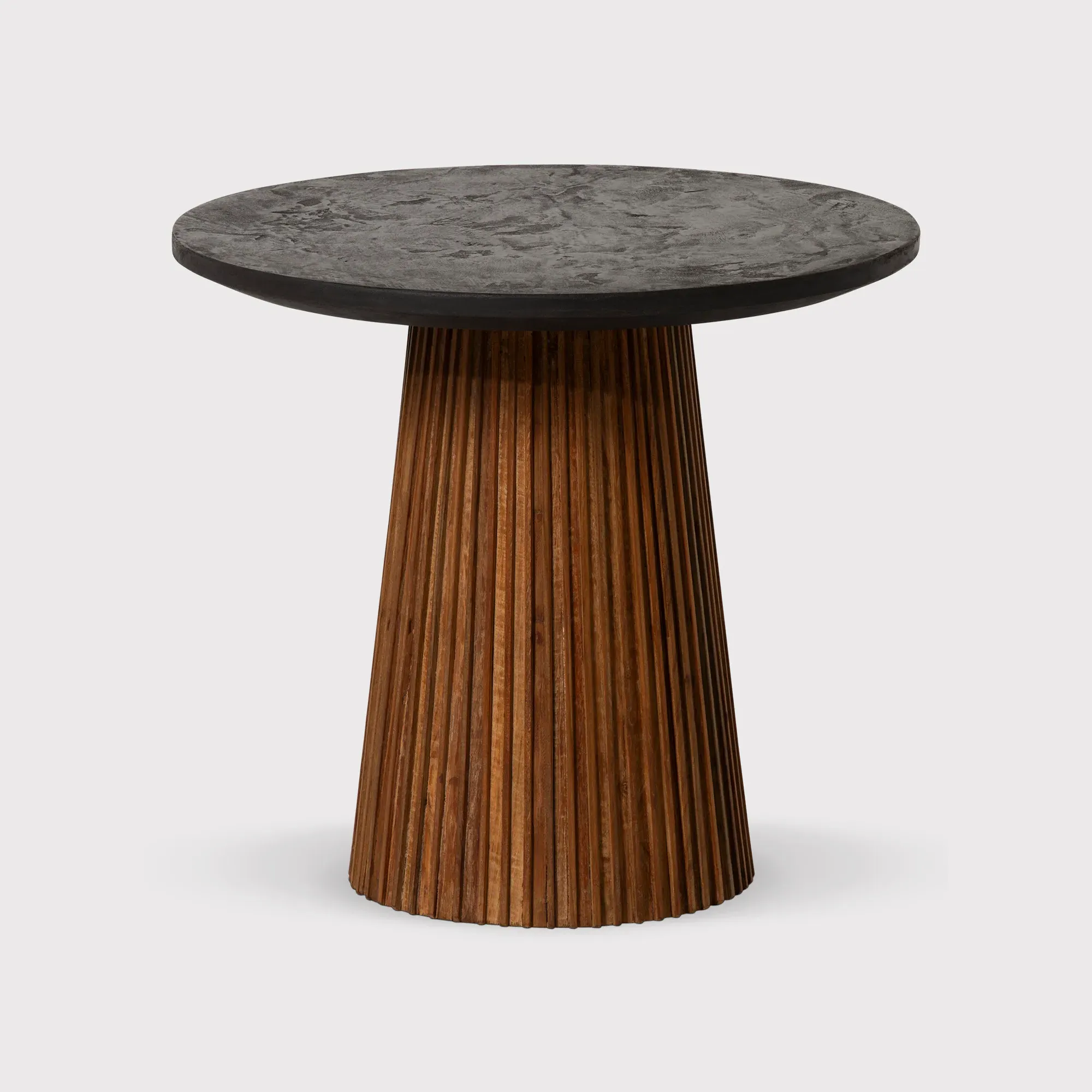 Trinidad Small Round Coffee Table - Brown, Teak Wood image