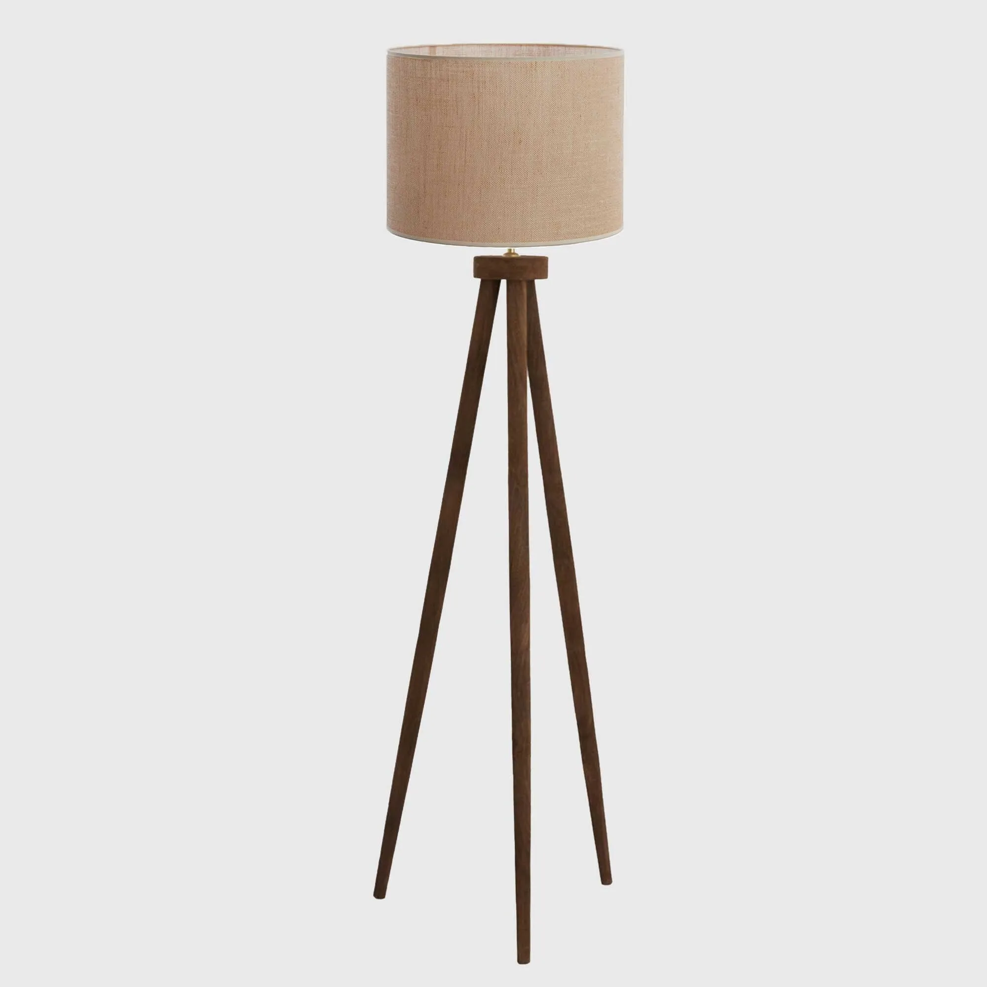 Tripod Floor Lamp - Brown, Wood