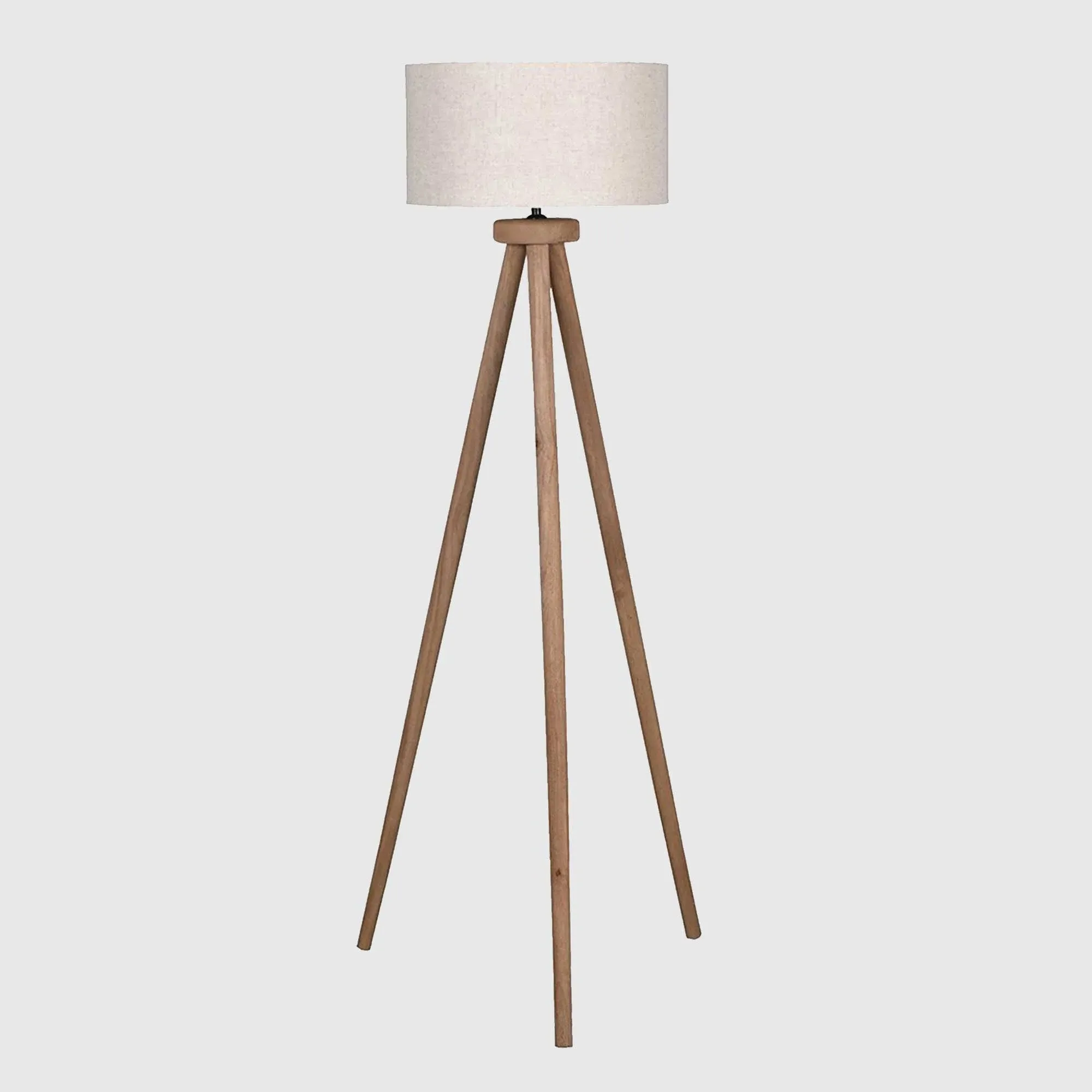 Tripod Floor Lamp - Neutral, Mango Wood image